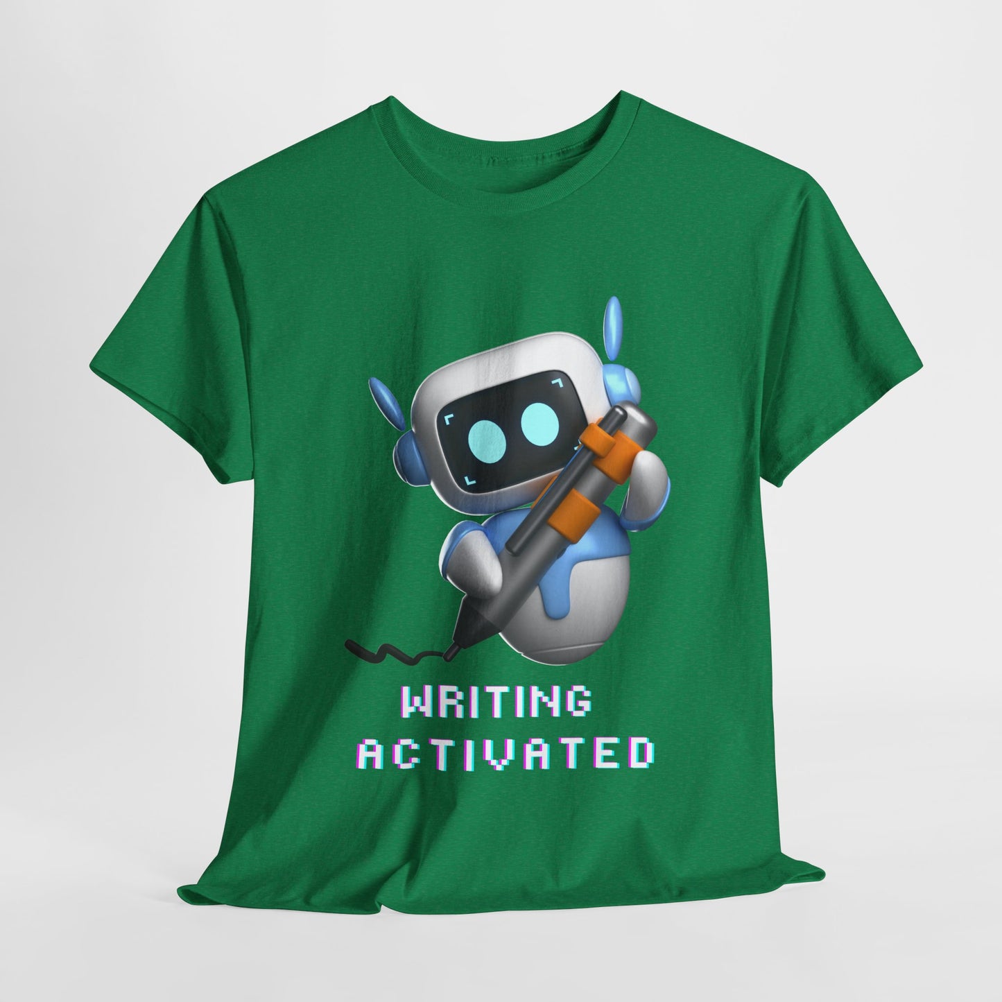 Teen/Adult Unisex Writing Activated Tee – Geeky-Cool Motivation for Story Starters & Scribblers