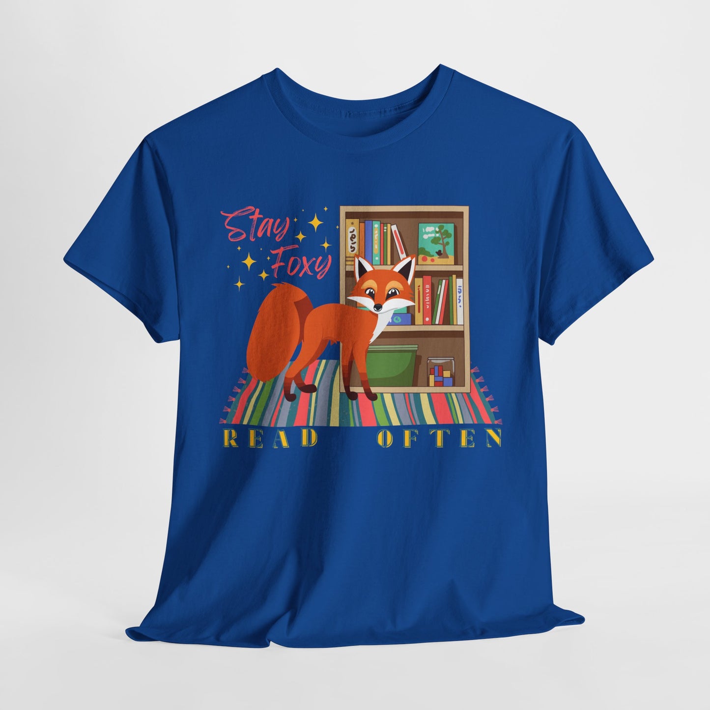 Teen/Adult Unisex “Stay Foxy, Read Often” Fox Tee