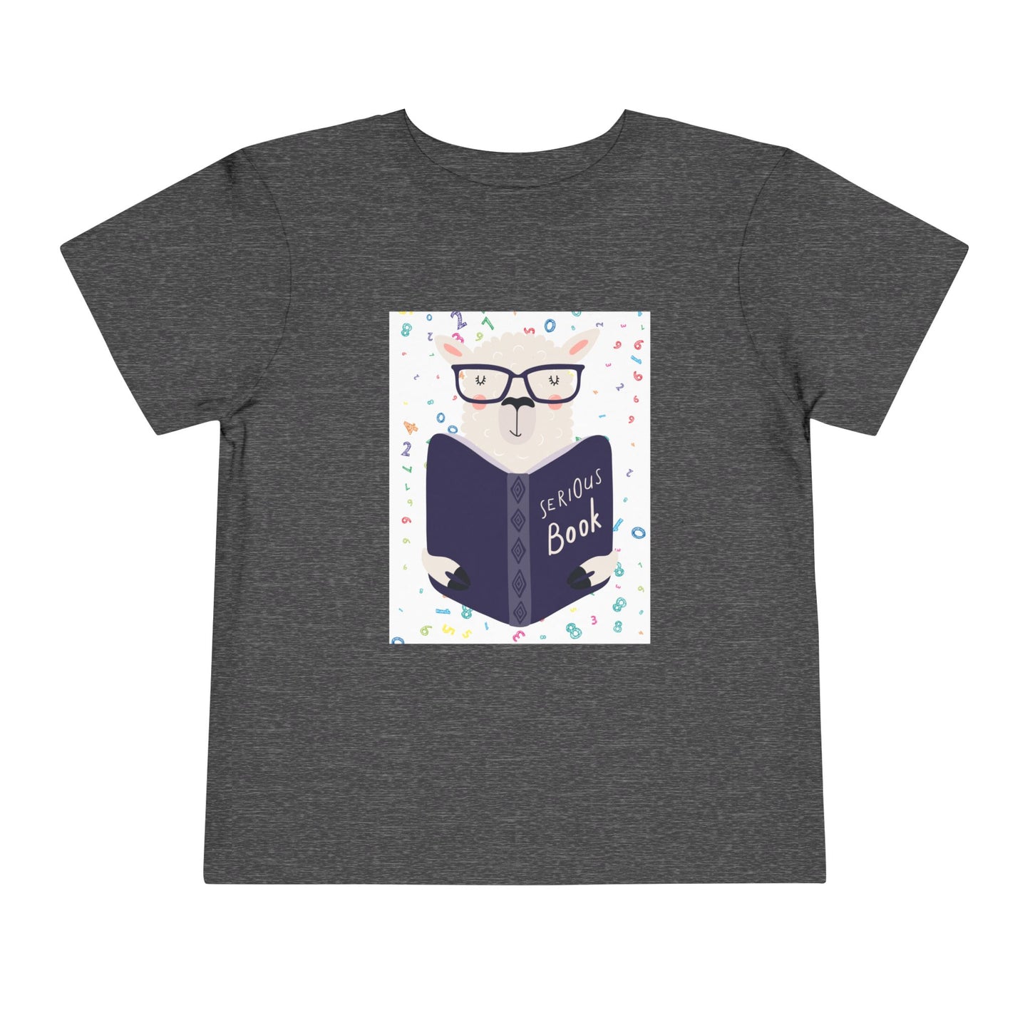 Toddler Serious Book Llama Tee β Funny Gift for Little Bookworms