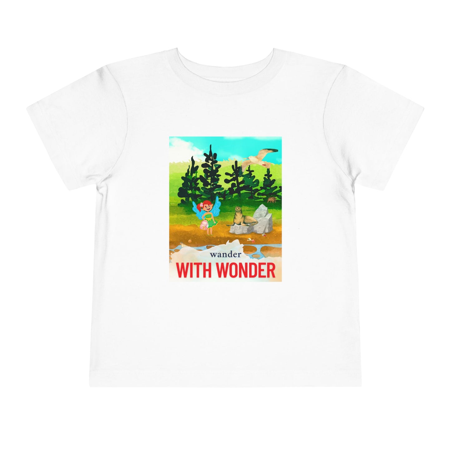 Toddler Wander With Wonder Tee β Mei-Mei Nature Adventure Shirt for Curious Hearts