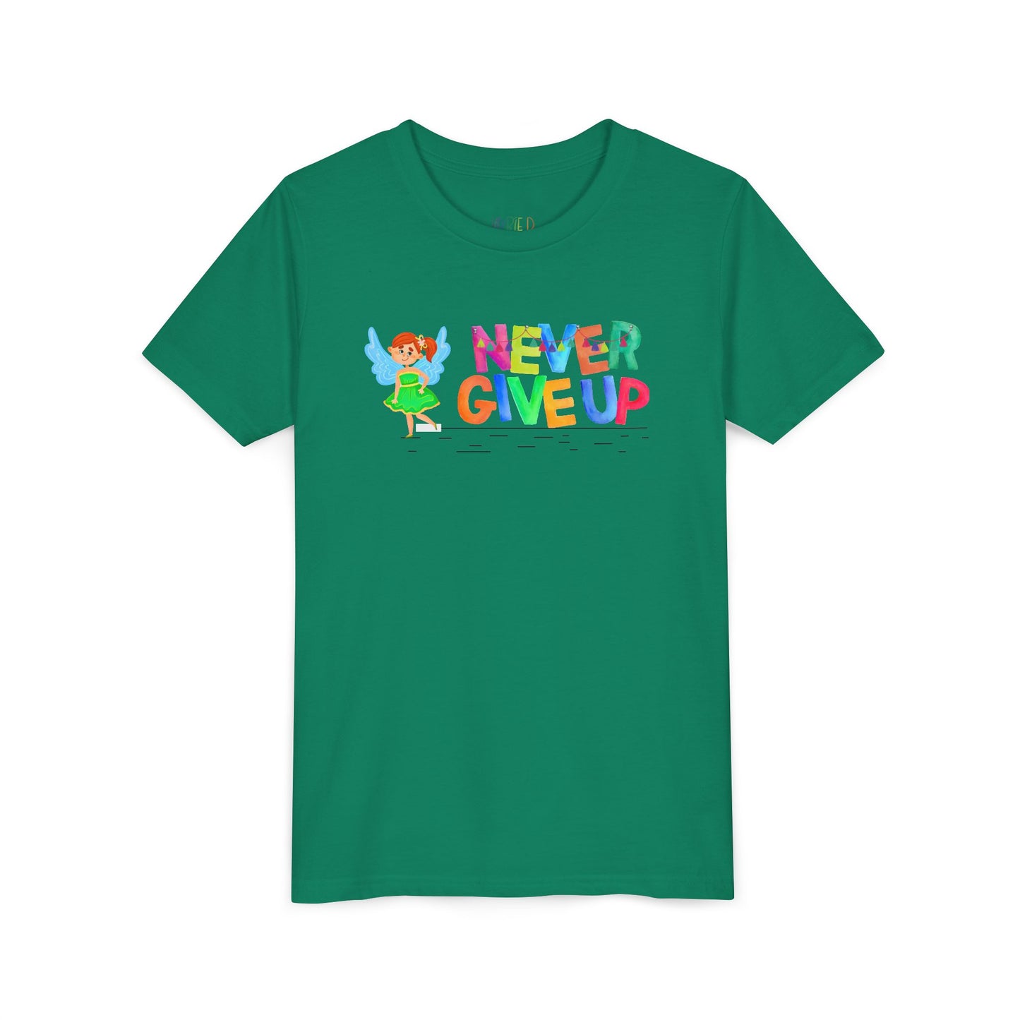 Youth Never Give Up Tee – Keep Going, Keep Growing