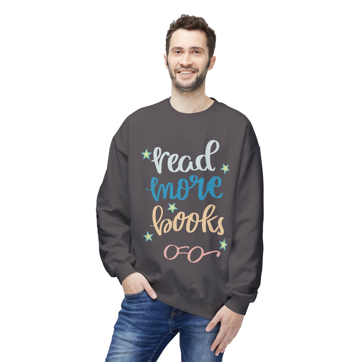 Teen/Adult Unisex Read More Books Cozy Sweatshirt