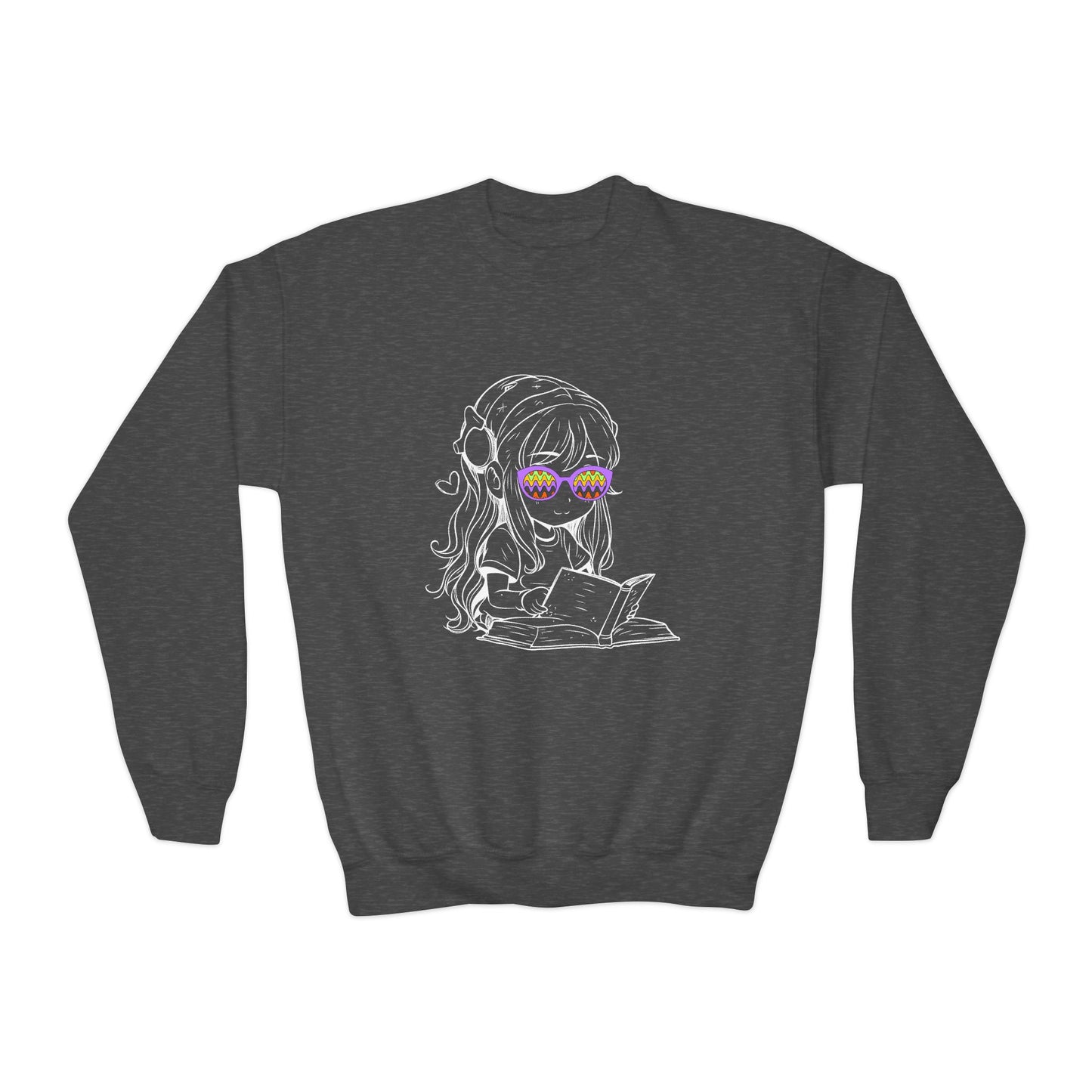 Youth Cool Reader Sweatshirt β See the World Through Story Shades