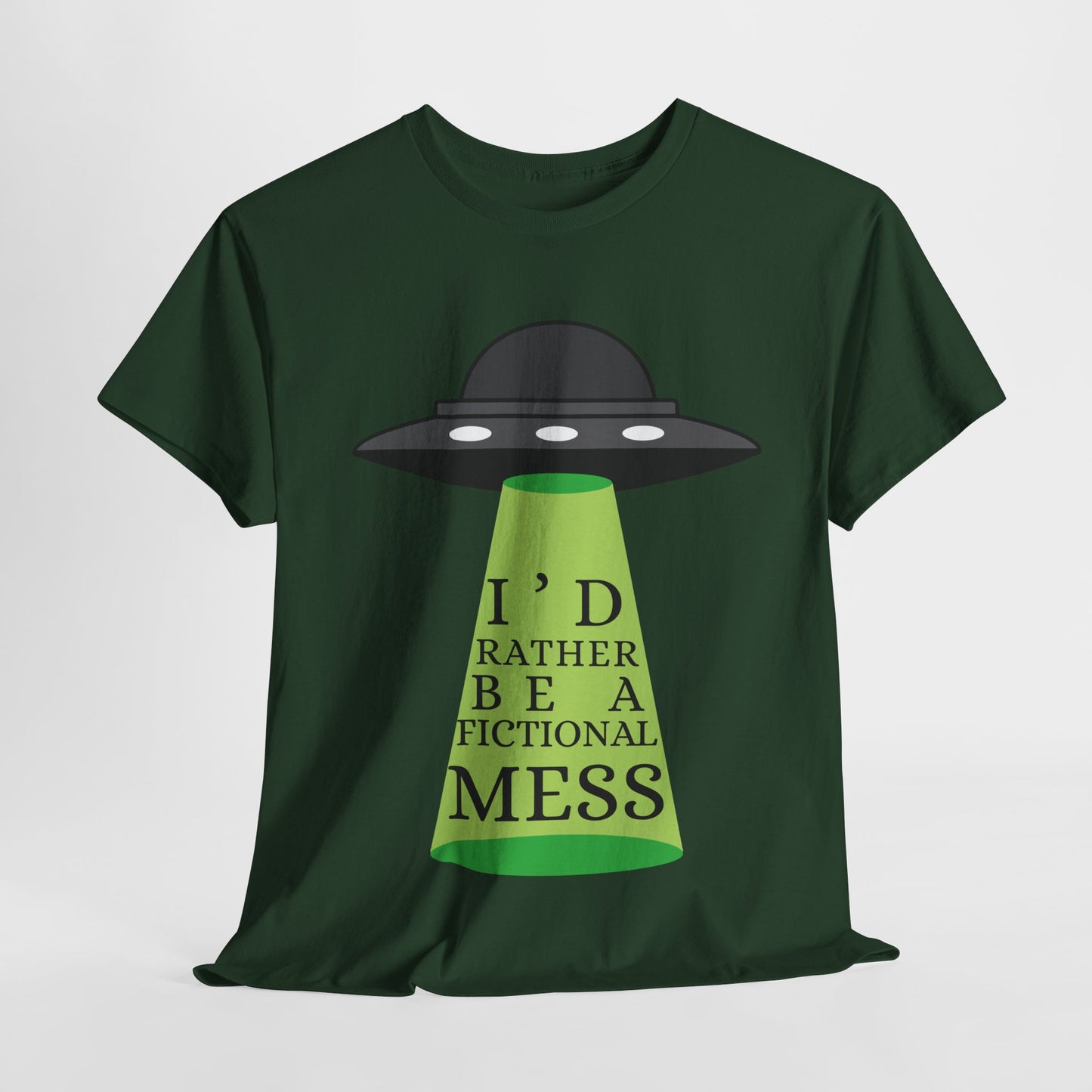 Teen/Adult Unisex Tee – I’d Rather Be a Fictional Mess (Beam Me Up Edition)