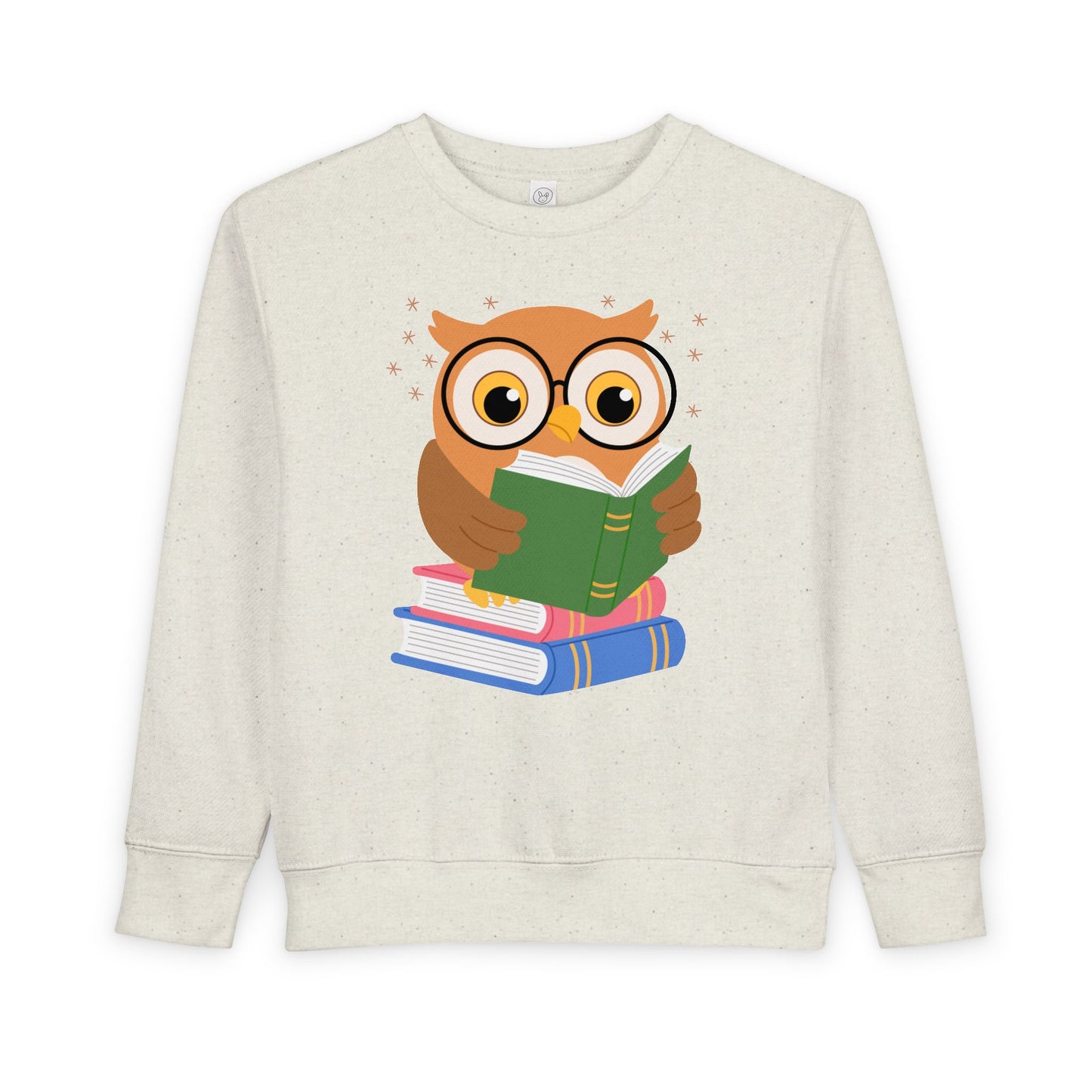 Toddler Wise Owl Reader Sweatshirt β Adorable Book Lover Crewneck for Kids