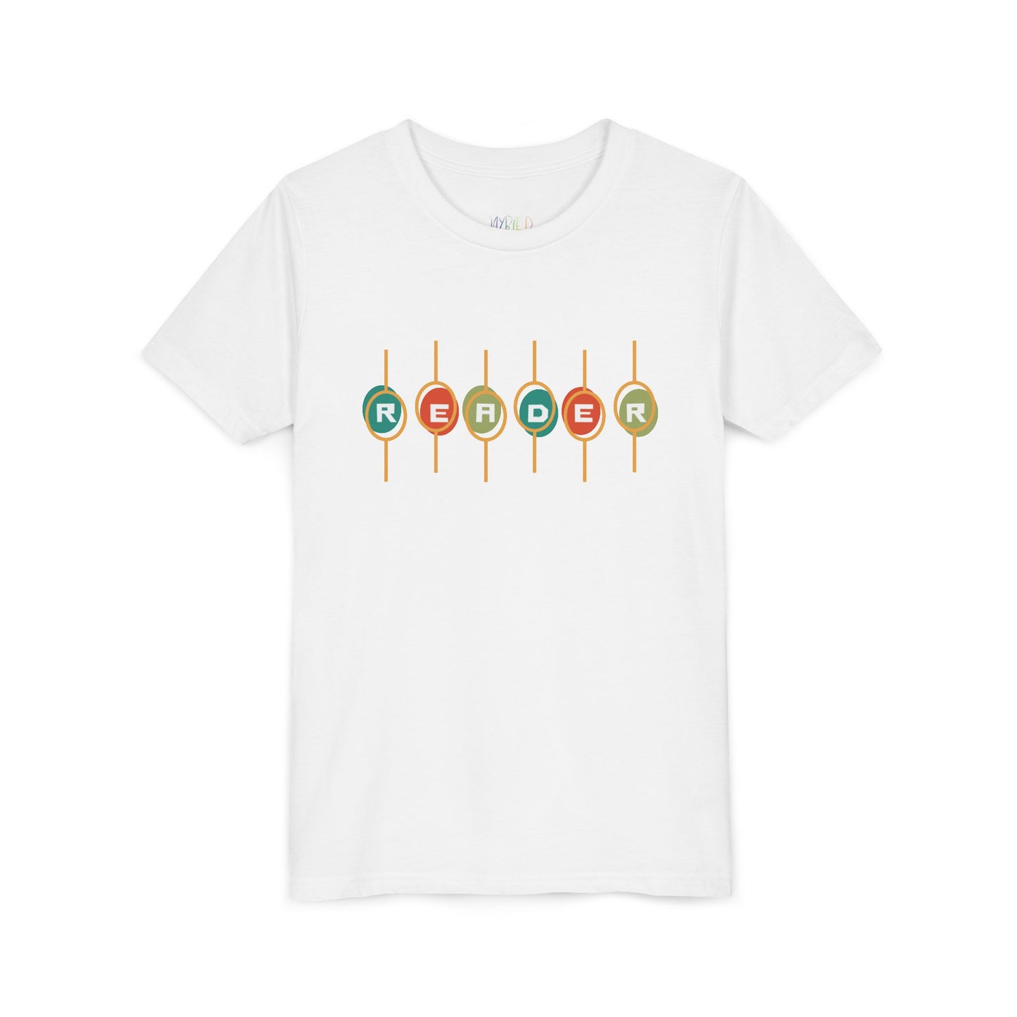 Youth READER Retro Dial Tee, For bookworms who like their style as bold as their stories