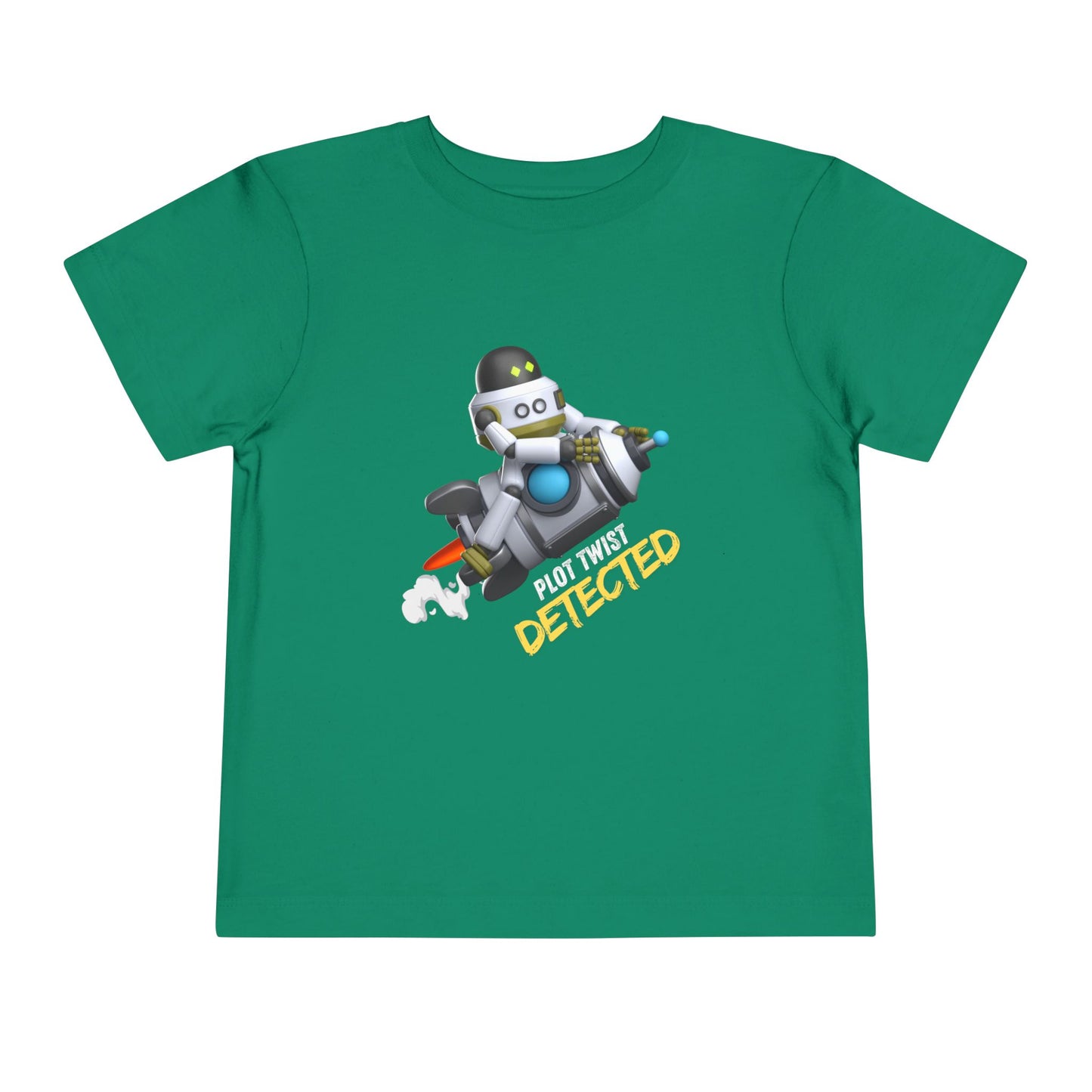 Toddler Plot Twist Detected Tee β Funny Robot Shirt for Curious Kids