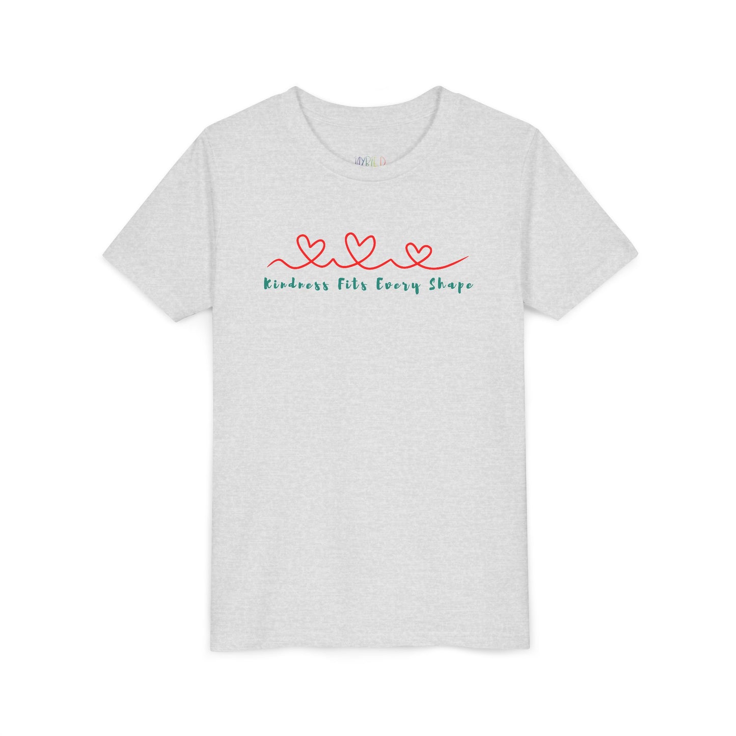 Youth Kindness Fits Every Shape Tee – Soft Style with a Strong Message