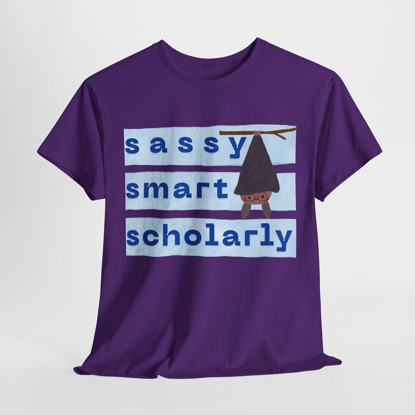 Teen/Adult Unisex “Sassy, Smart, Scholarly” Bat Tee