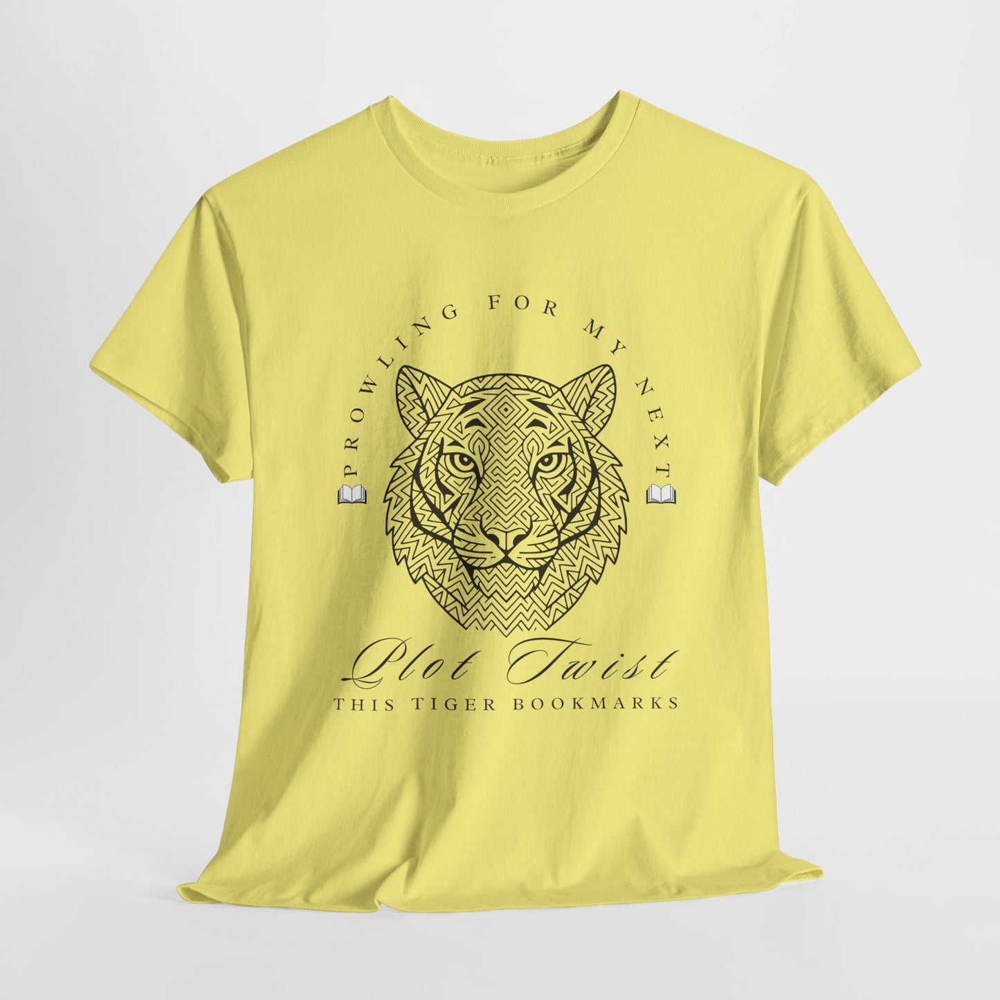 Teen/Adult Unisex β Plot Twist Tiger Tee β Fierce Style for Bookish Beasts