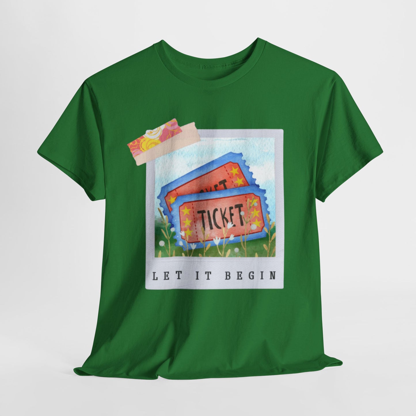 Teen/Adult Unisex Let It Begin Tee – Whimsical Ticket Shirt for Readers, Theatre Lovers & Moviegoers
