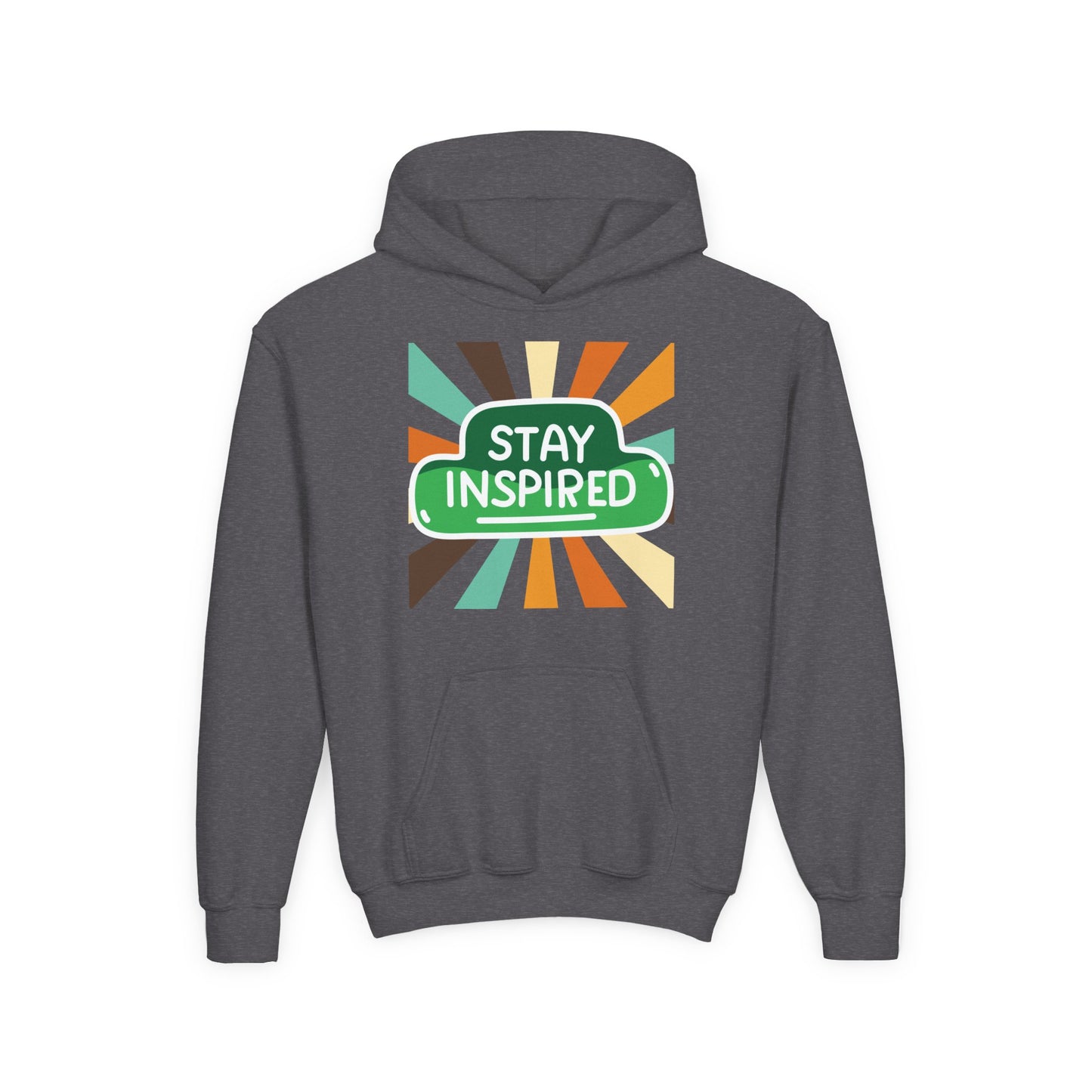 Youth Stay Inspired Hoodie β Bright Vibes for Big Dreamers
