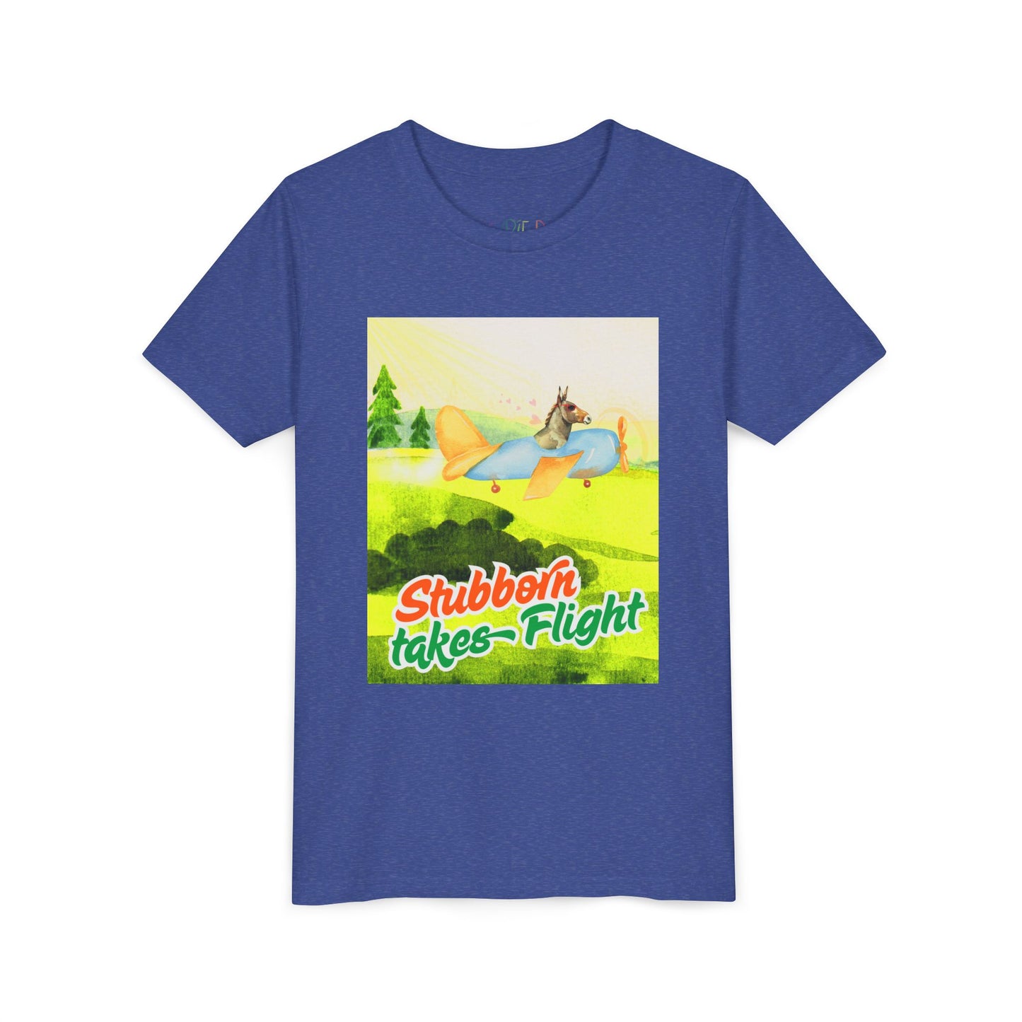 Youth Stubborn Takes Flight – Donkey Determination Tee
