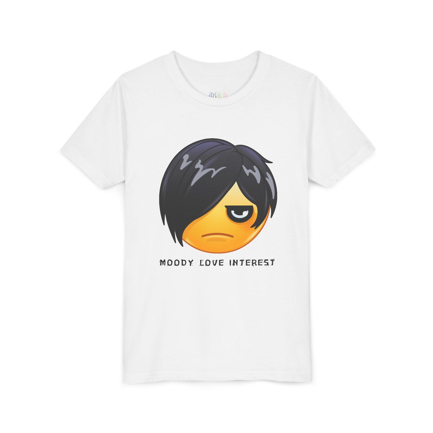 Youth Moody Love Interest T-Shirt – Dramatic Vibes for Young Rom-Com Fans