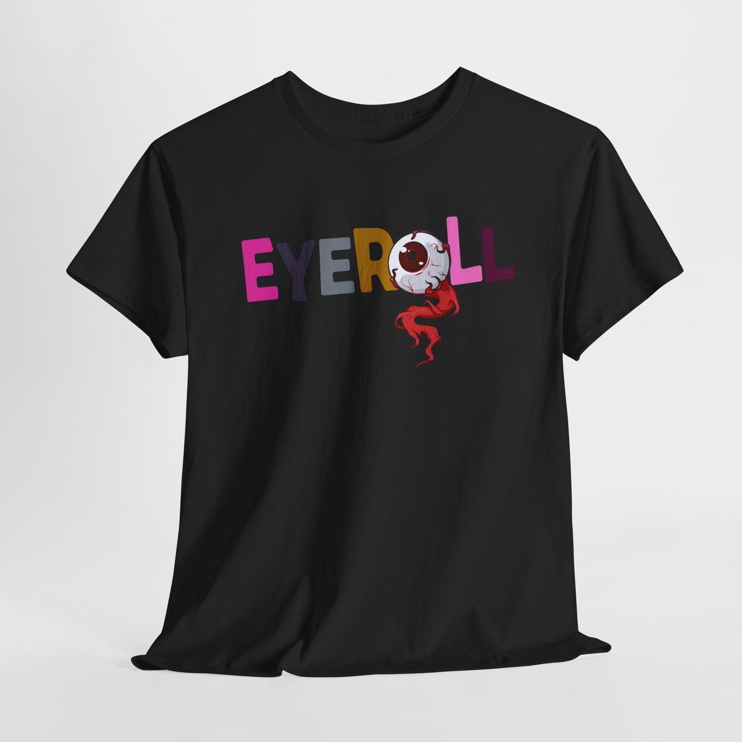 Teen/Adult Unisex Eyeroll Tee – Sarcastic and Slightly Creepy Vibes for the Bold at Heart