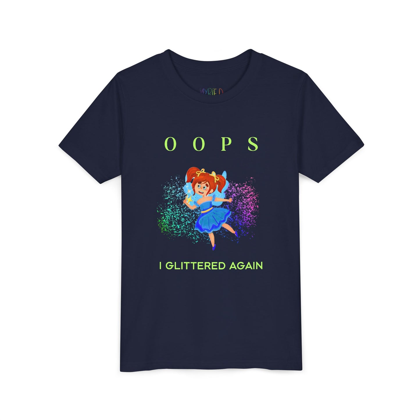 Youth Oops I Glittered Again Tee – Sparkle Happens!