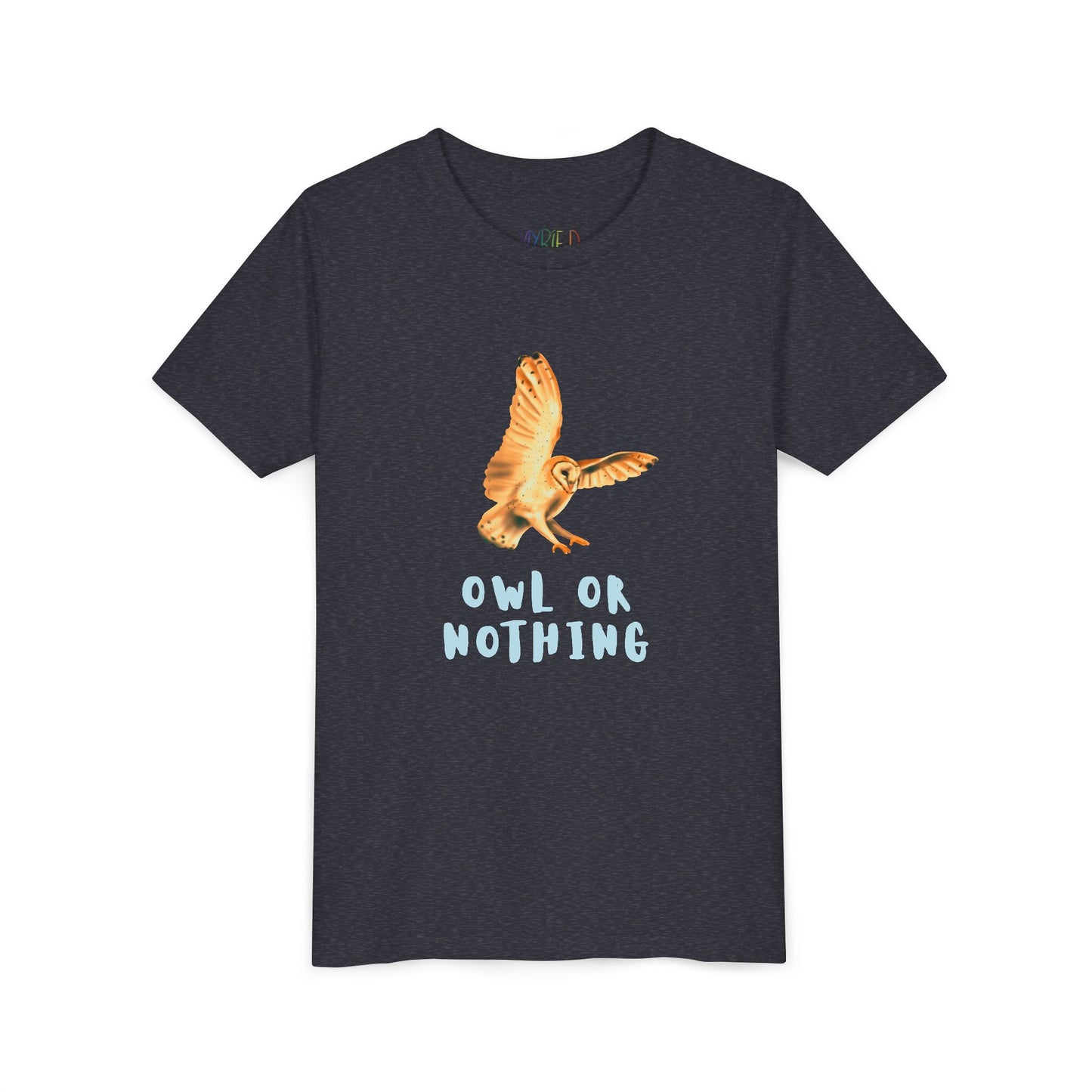 Youth Owl or Nothing T-Shirt – Playful Animal Pun Tee for Kids Who Give It Their All