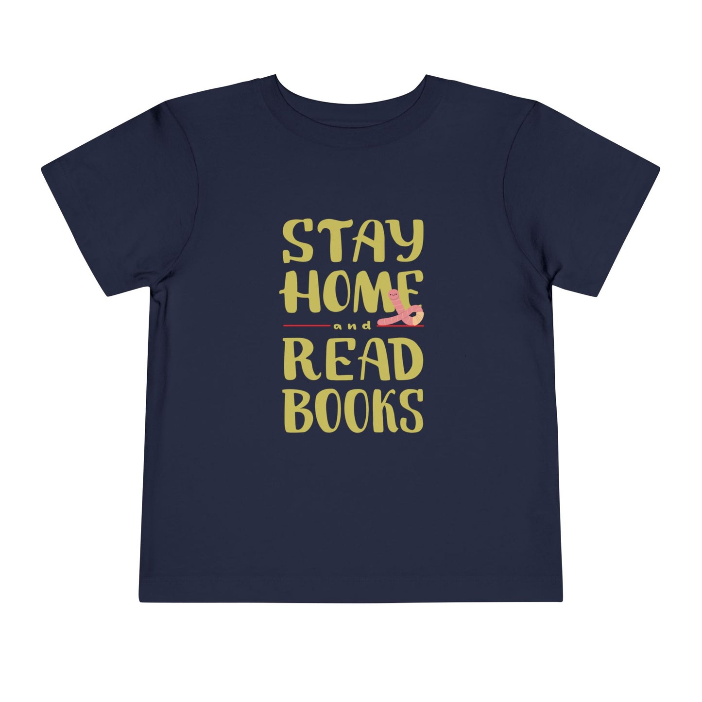 Toddler Stay Home and Read Books Tee β Cozy Pick for Little Bookworms