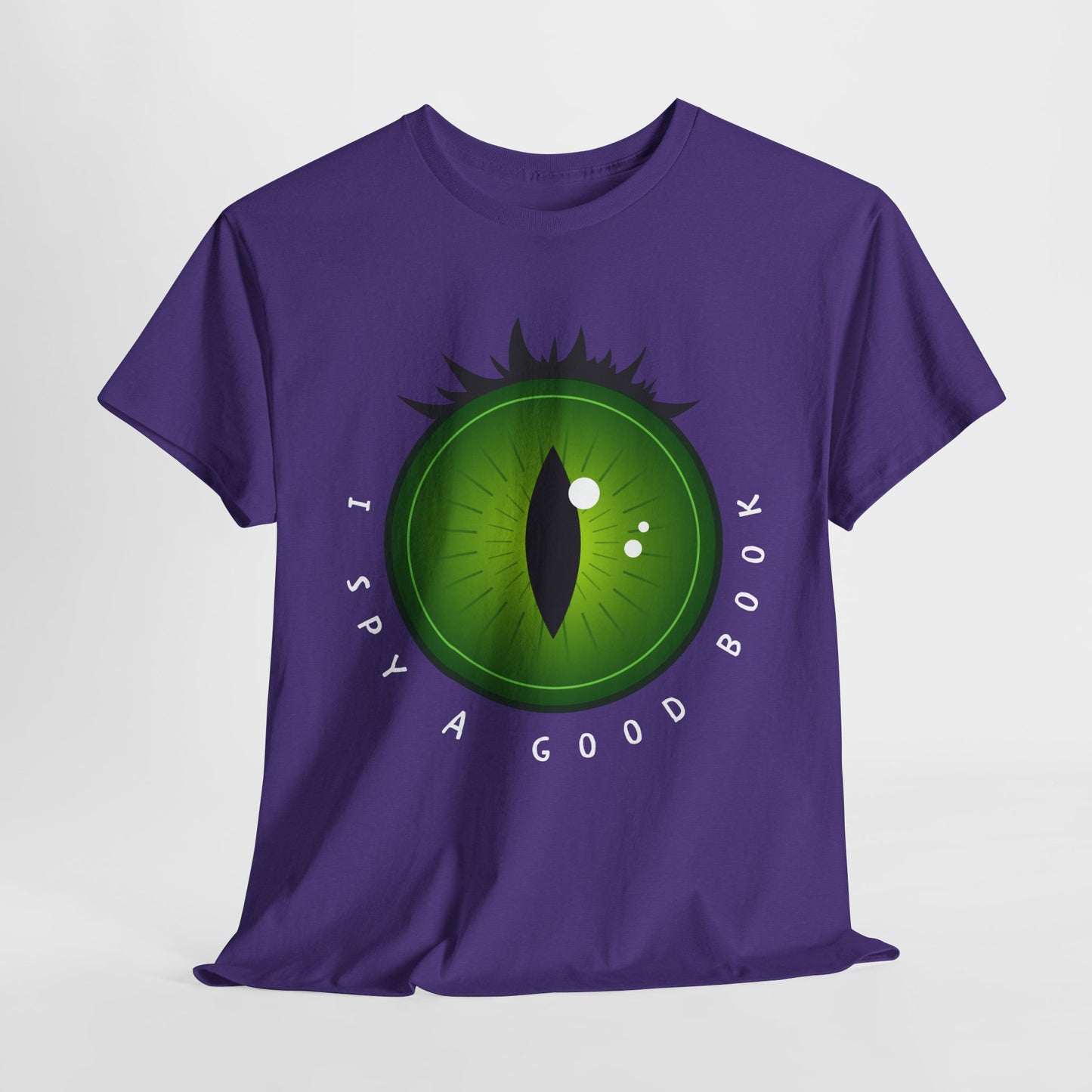 Teen/Adult Unisex “I Spy a Good Book” Reading Shirt – Bold Eyeball Tee for Book Lovers