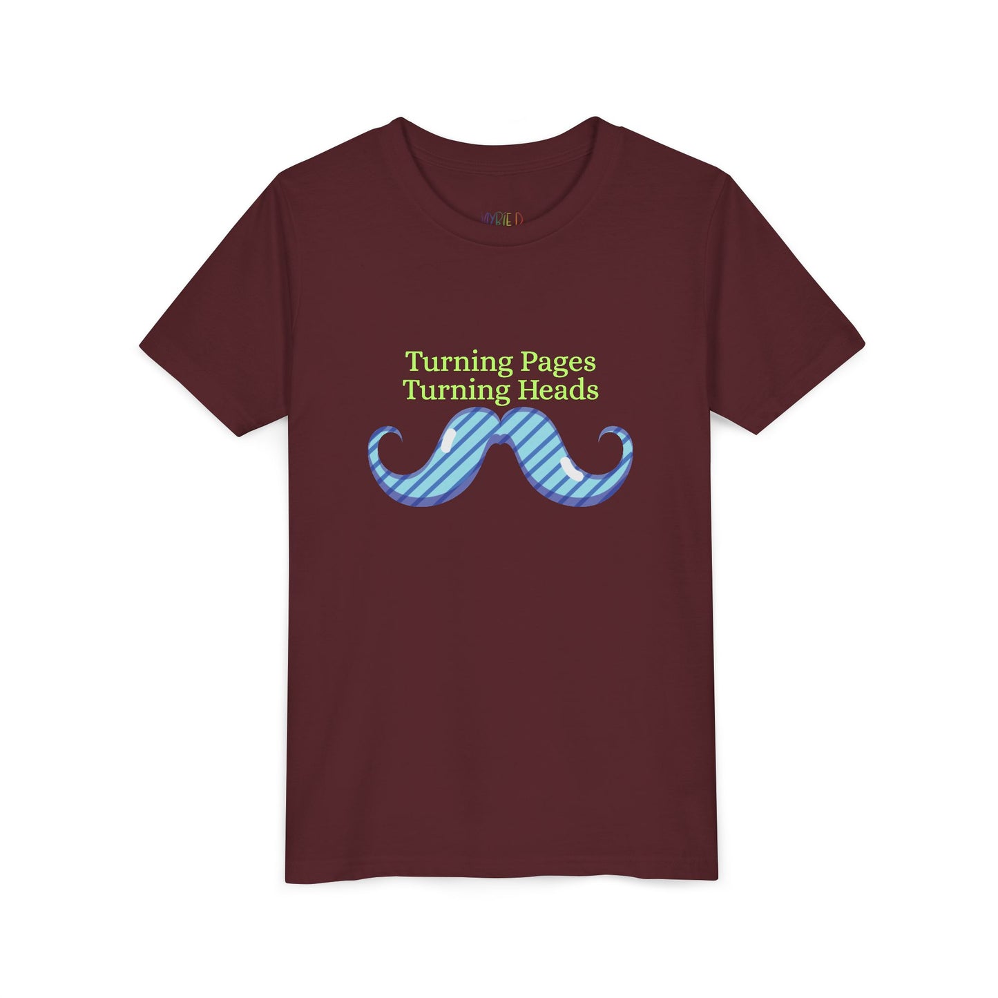Youth Turning Pages, Turning Heads Tee – Stylish Gift for Young Readers with Flair, For kids who know that confidence and books go hand in hand!