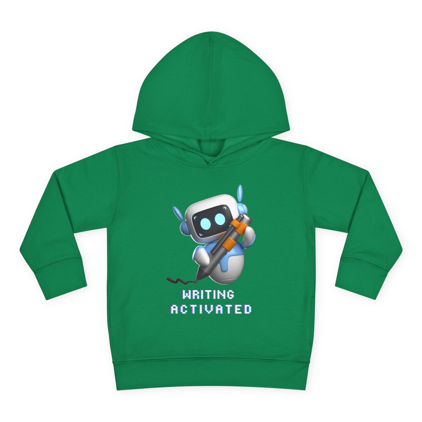 Toddler Writing Activated Hoodie – Creative Robot Design