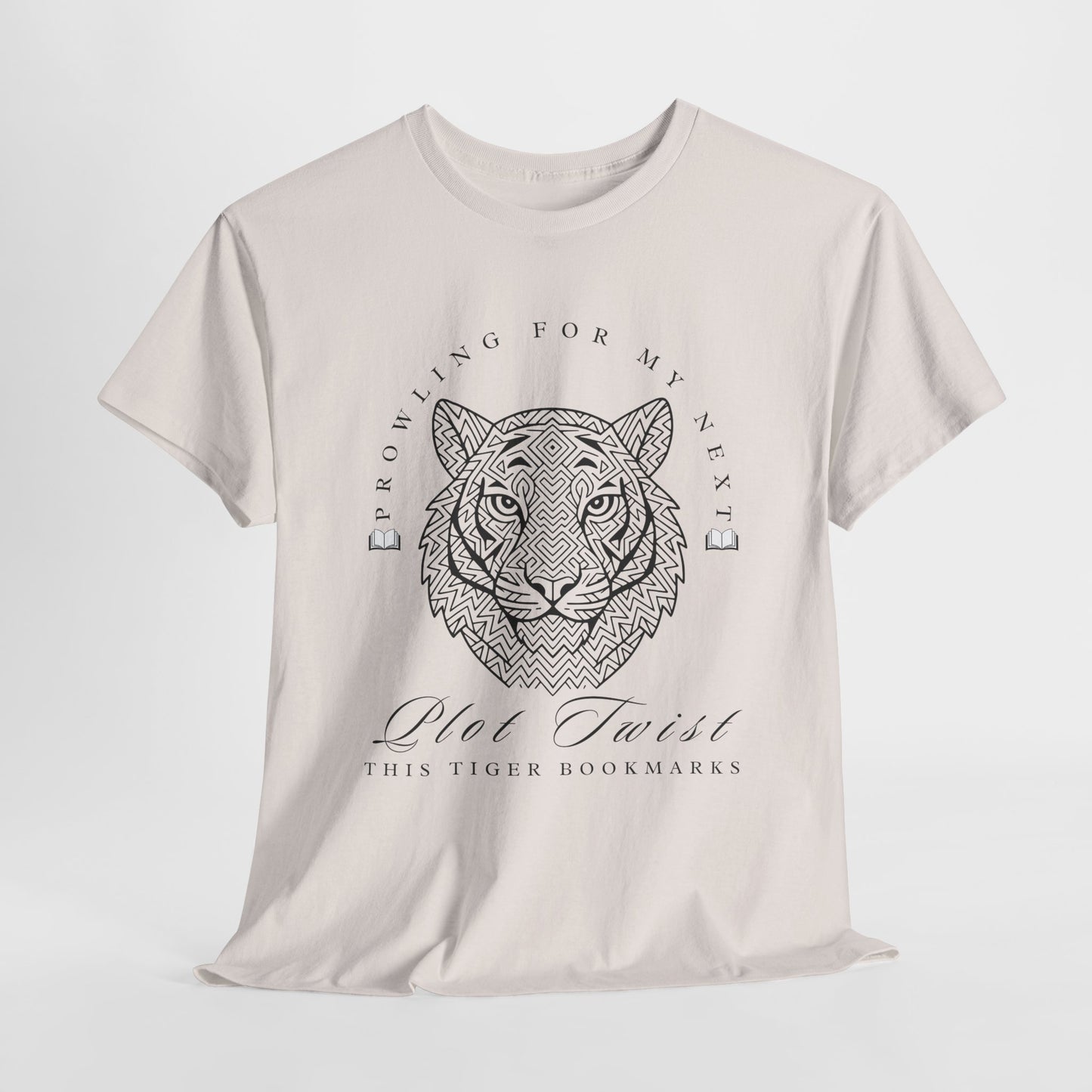 Teen/Adult Unisex β Plot Twist Tiger Tee β Fierce Style for Bookish Beasts