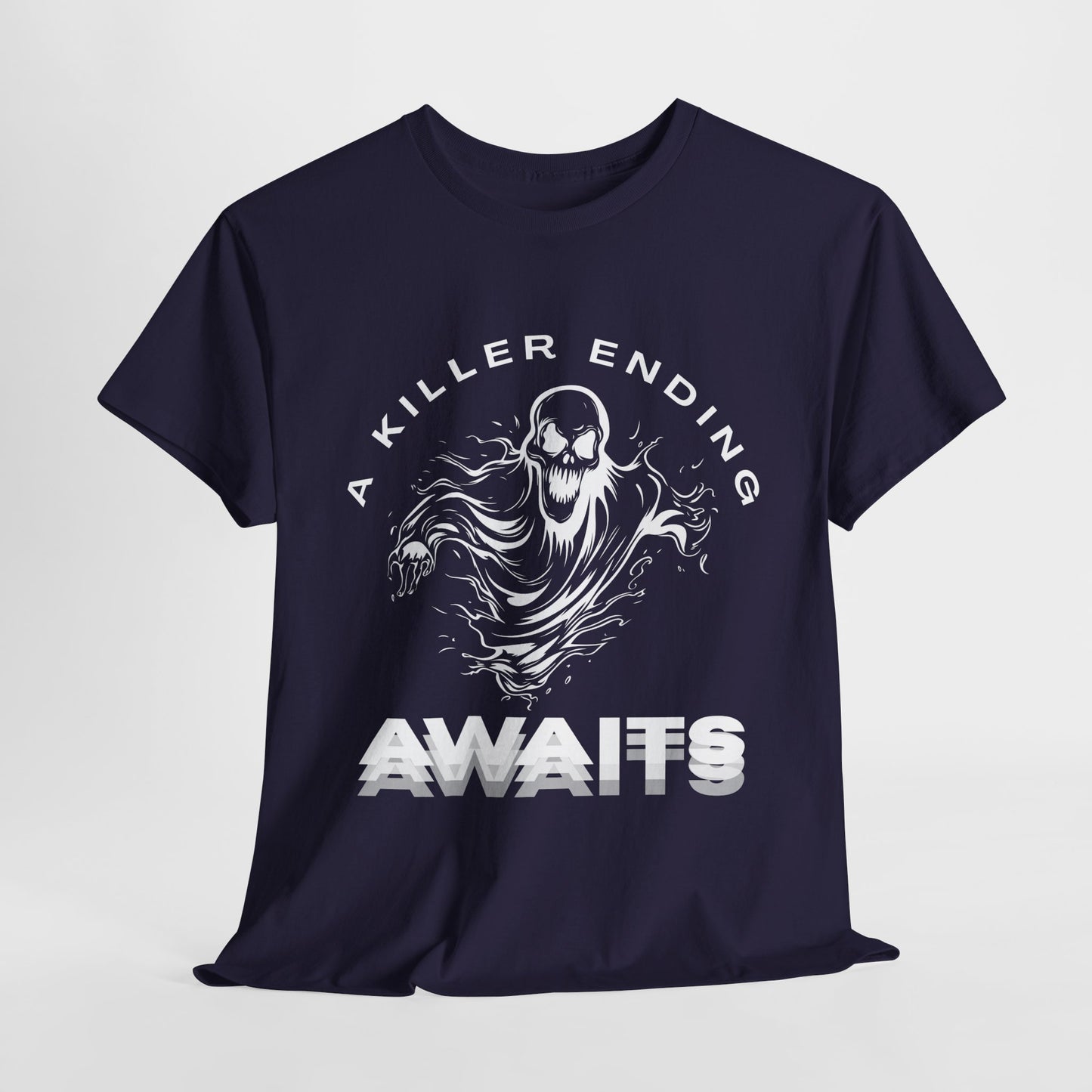 Teen/Adult Unisex A Killer Ending Awaits T-Shirt – Horror Thriller Graphic Tee