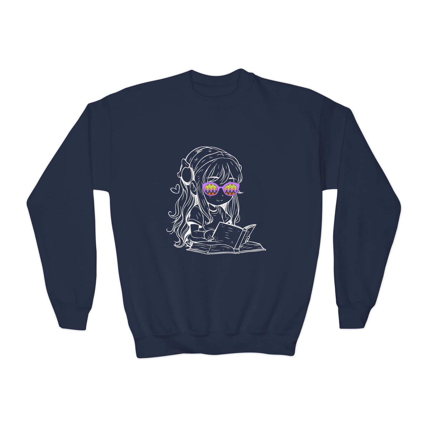 Youth Cool Reader Sweatshirt β See the World Through Story Shades