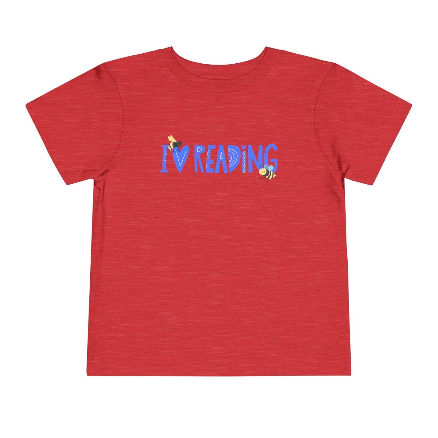 Toddler I Love Reading Tee – Bee-Inspired Book Shirt for Little Learners