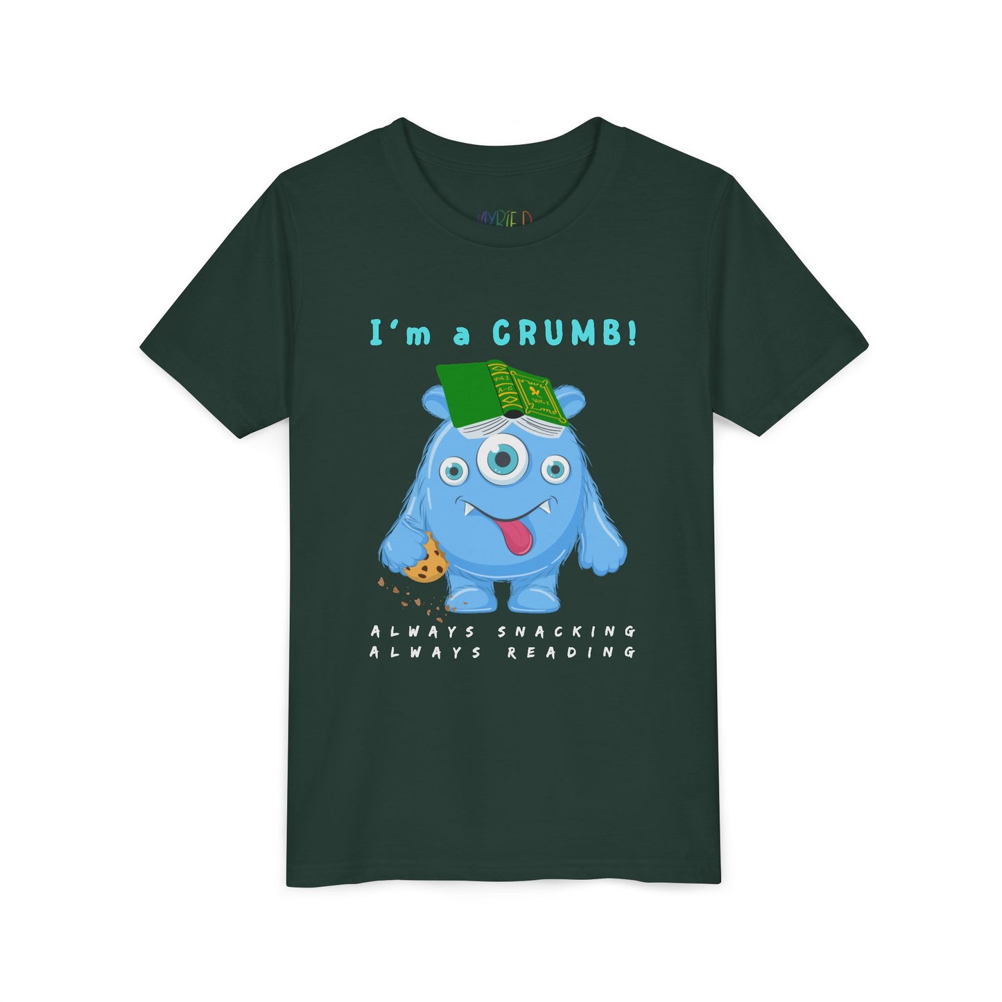 Youth I’m a CRUMB! Snack-Loving Bookworm Tee