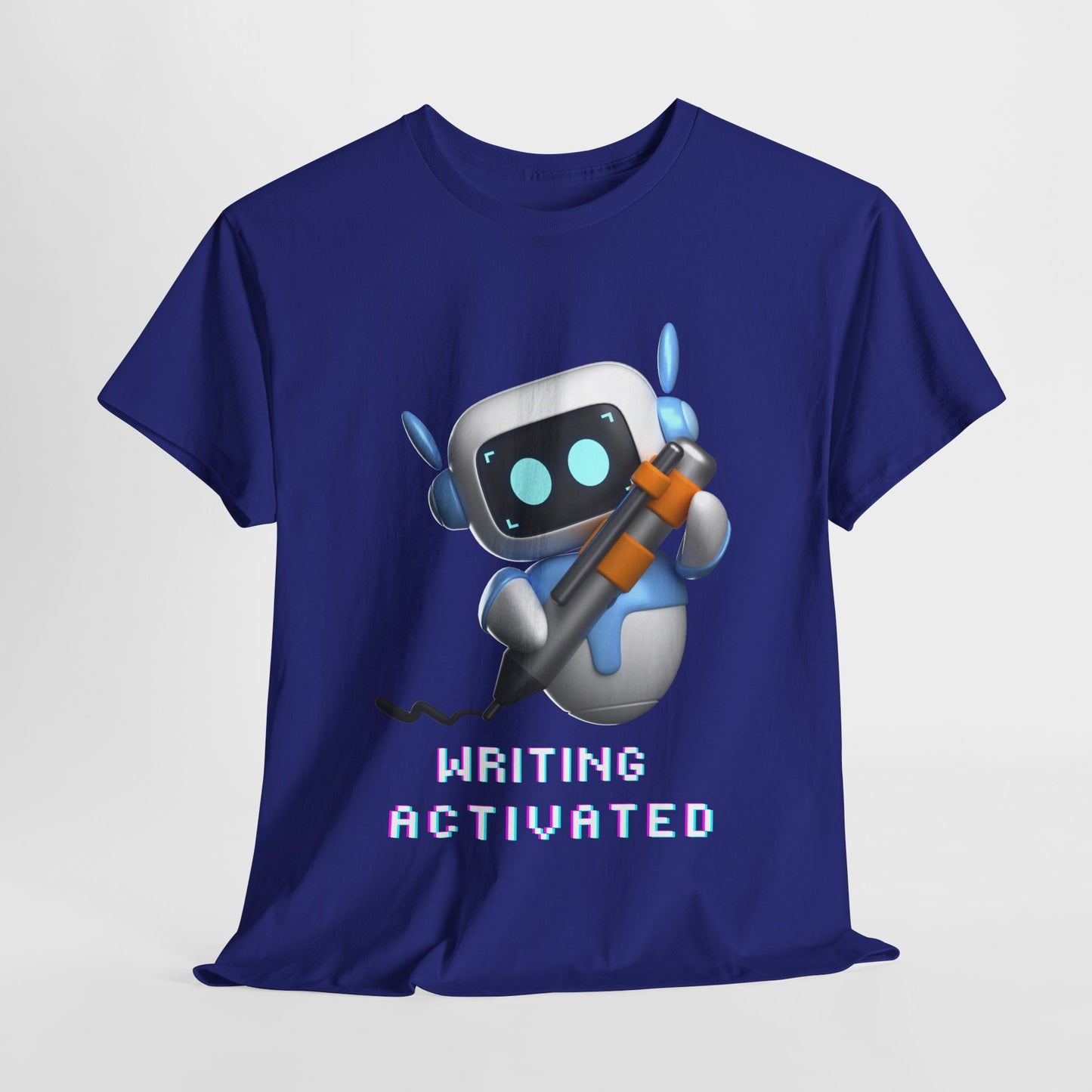 Teen/Adult Unisex Writing Activated Tee – Geeky-Cool Motivation for Story Starters & Scribblers