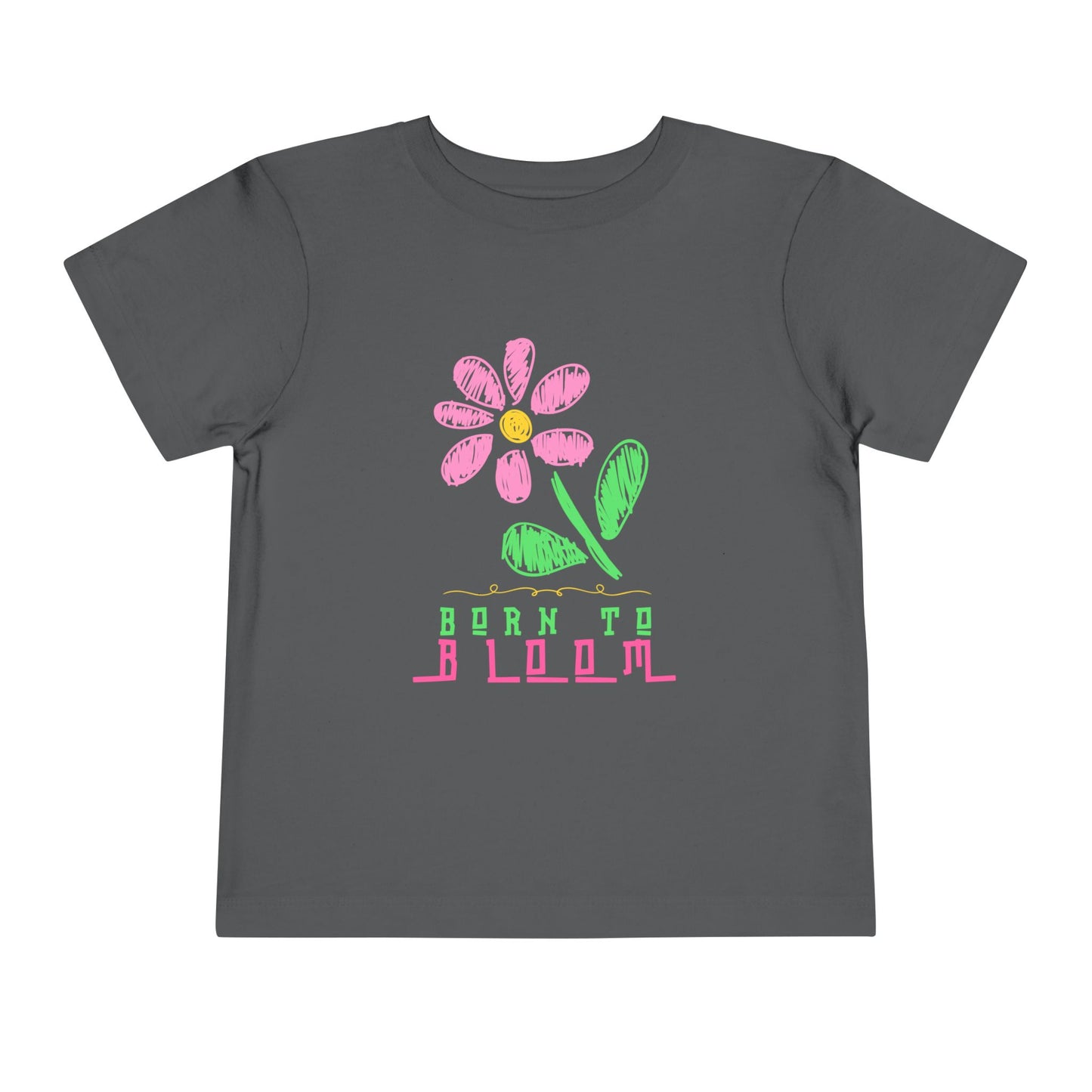 Toddler Born to Bloom Tee – Uplifting Flower Shirt for Little Growers
