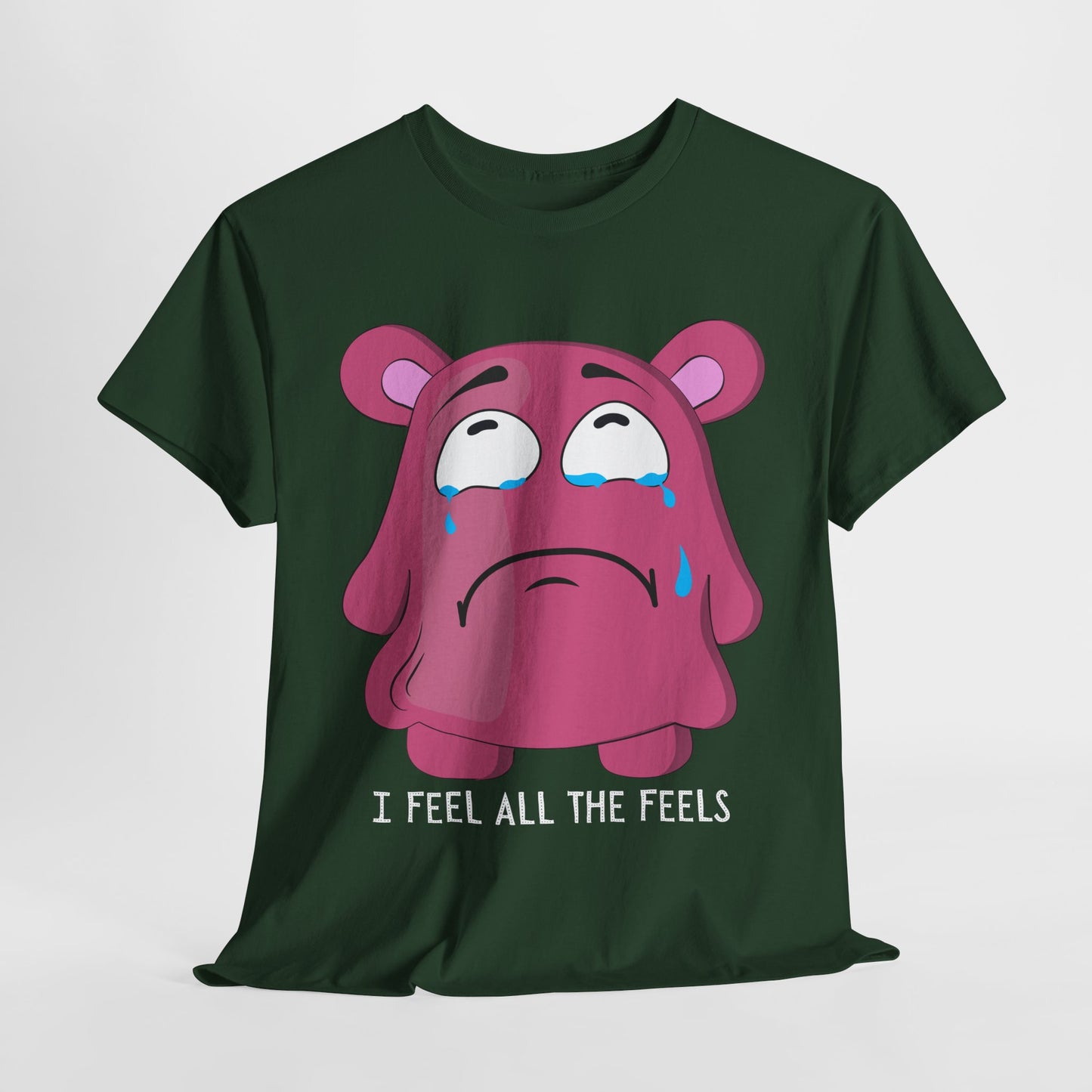 Teen/Adult Unisex “I Feel All the Feels” Tee – Emotional Reader Gift for Empaths & Bookworms