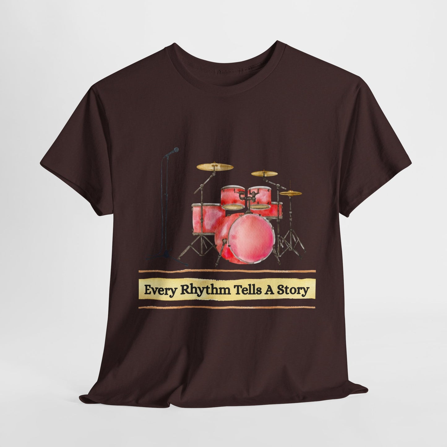 Teen/Adult Unisex Every Rhythm Tells a Story Tee – For Readers, Writers & Rockers Alike