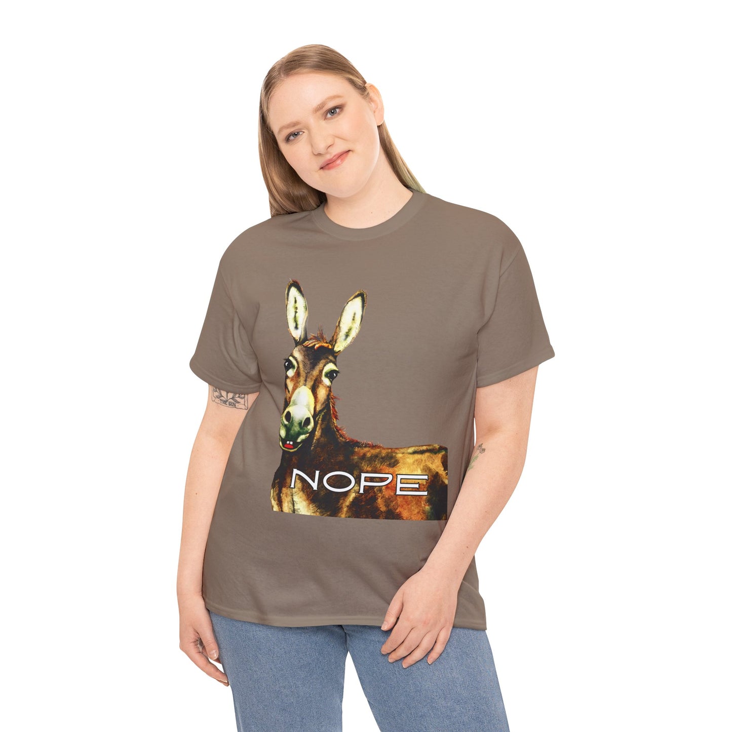 Teen/Adult Unisex Donkey NOPE T-Shirt