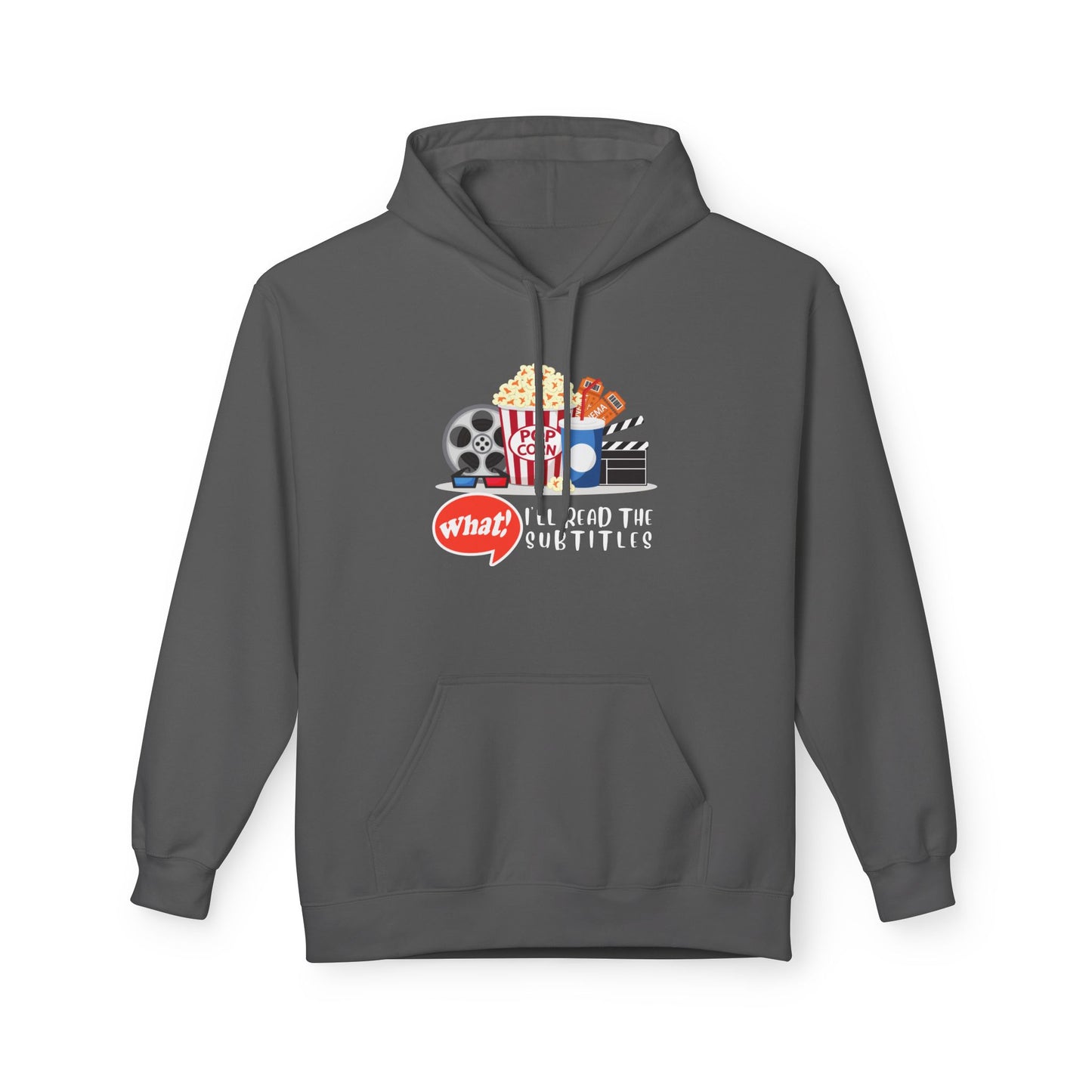 Teen/Adult Unisex Read the Subtitles Hoodie – Funny Movie Lover Design