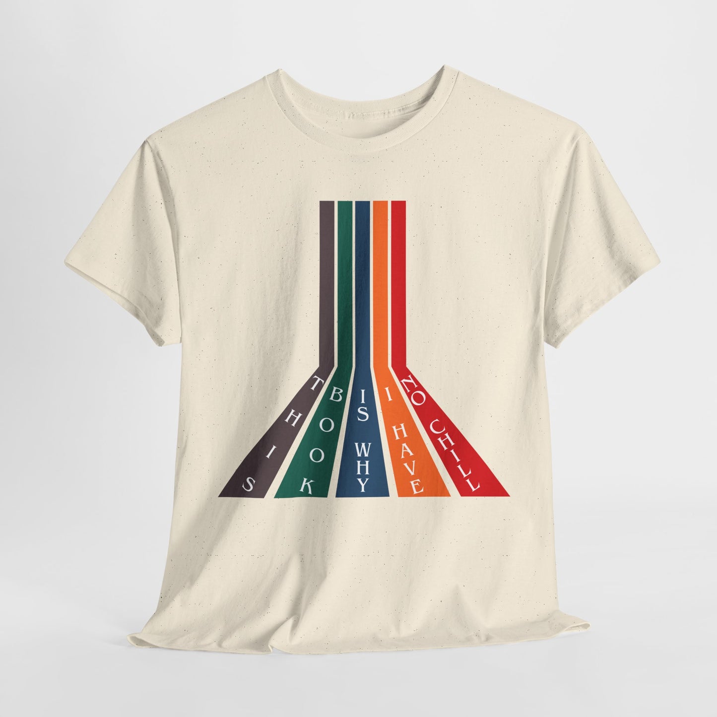 Teen/Adult Unisex Bookish Tee – This Book Is Why I Have No Chill (Color Stripe Edition)