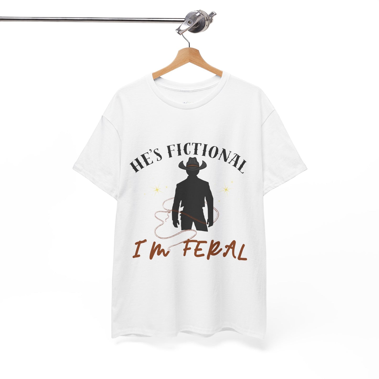 Teen/Adult Unisex Tee He’s Fictional, I’m Feral