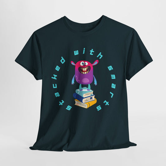 Teen/Adult Unisex “Stacked With Smarts” Tee – Clever Book Lover Shirt for Readers & Thinkers