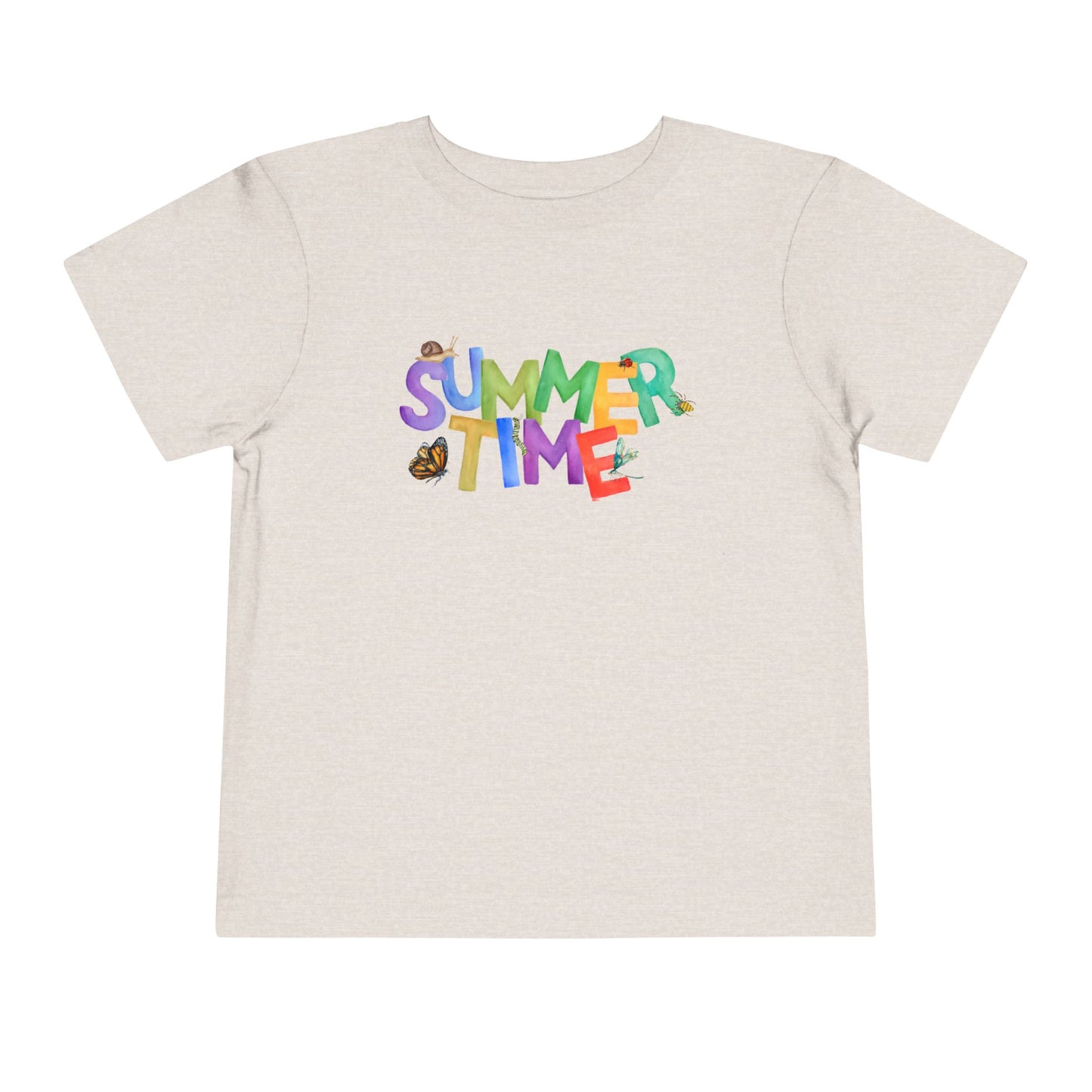 Tan t-shirt with 'SUMMER TIME' text and a variety of bugs 