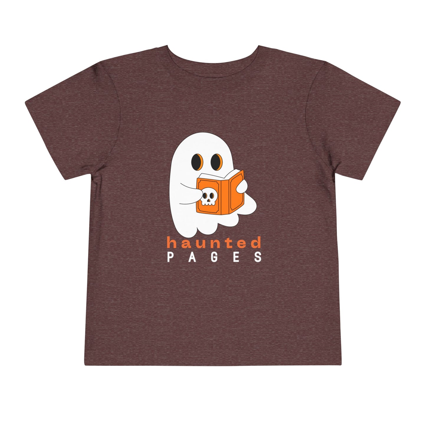 Toddler Haunted Pages Tee – Cute Ghost Halloween Book Shirt