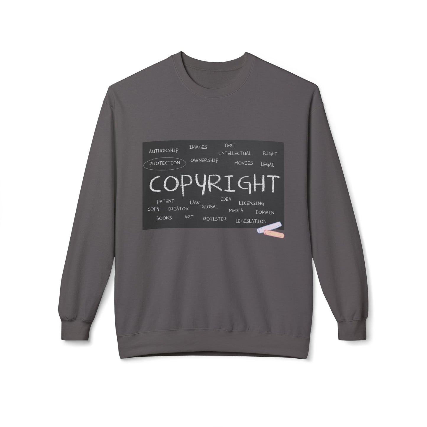 Teen/Adult Unisex Copyright Sweatshirt – Creative Rights Design for Artists, Writers, and Innovators