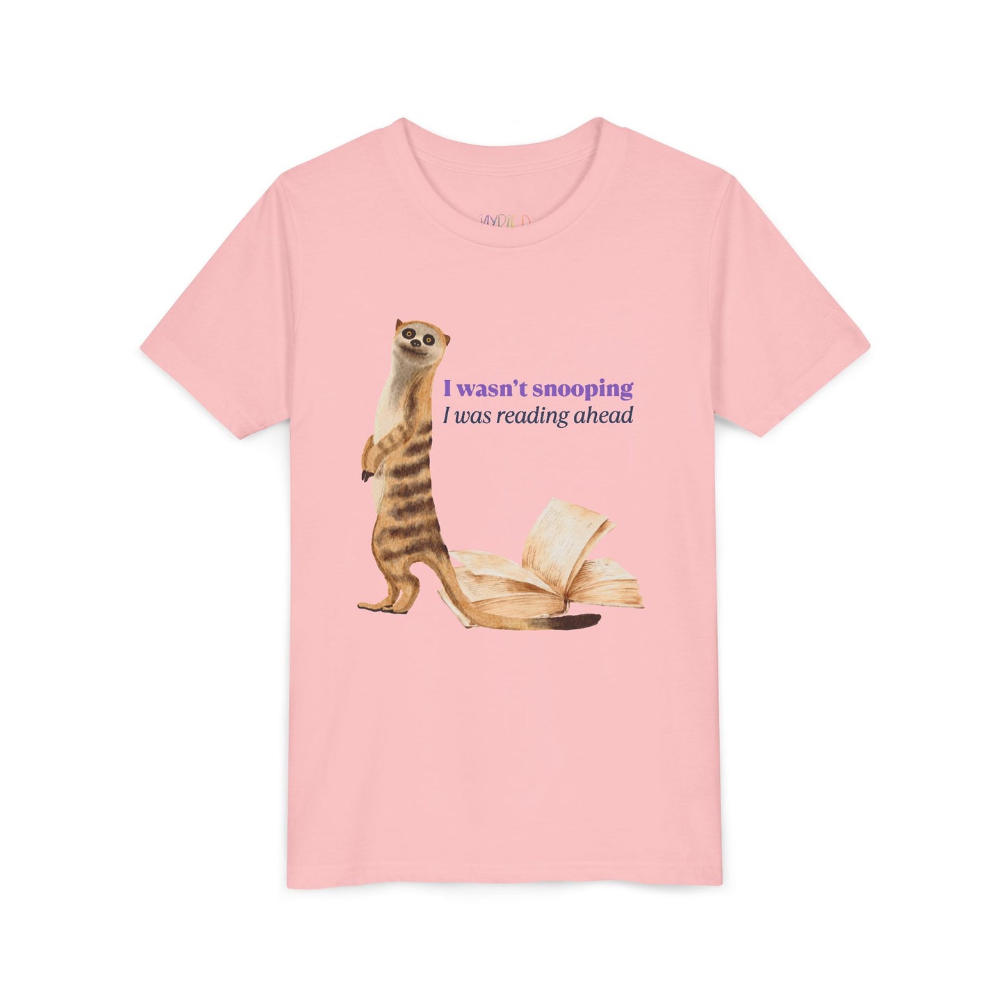 Youth I Wasn’t Snooping – I Was Reading Ahead Tee – Meerkat Shirt for Curious Young Readers