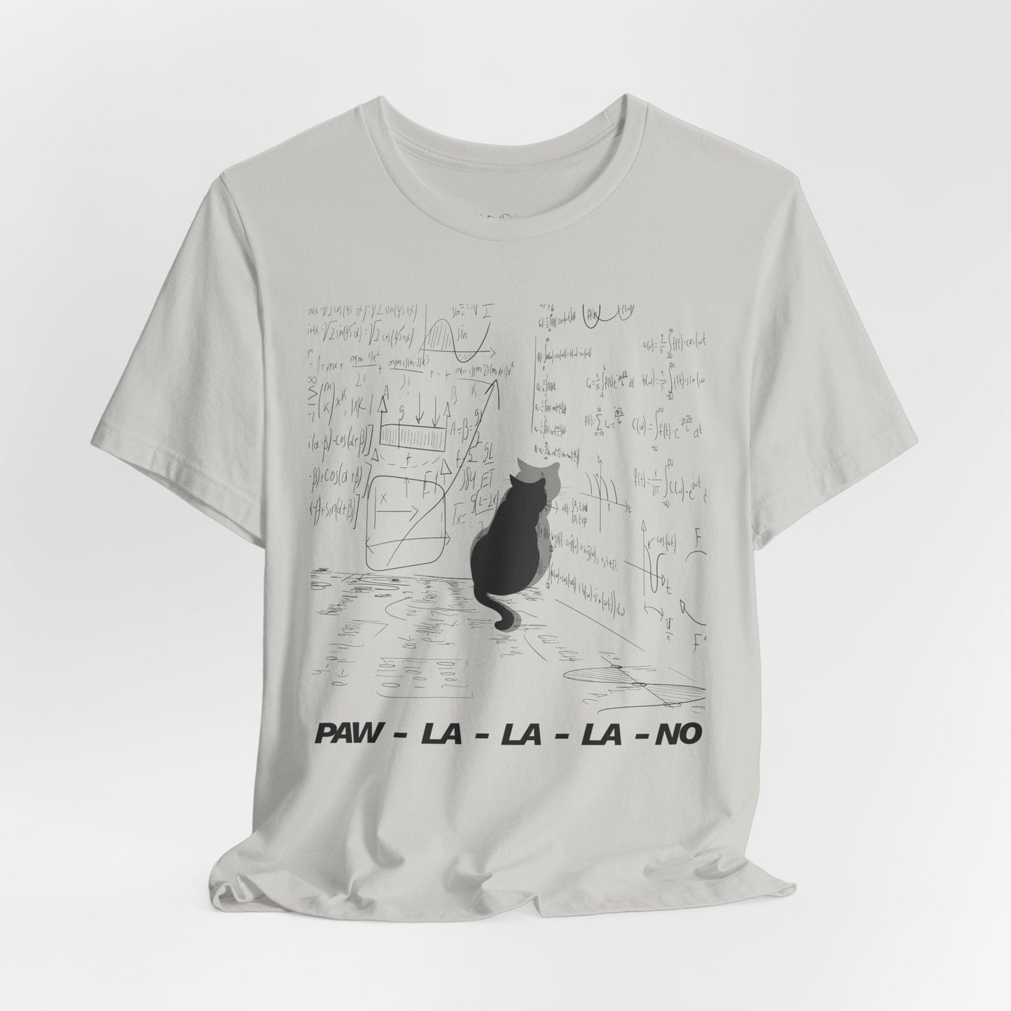 Teen/Adult Unisex Paw-La-La-La-No T-Shirt â€“ Cat Christmas Humor Design Printify