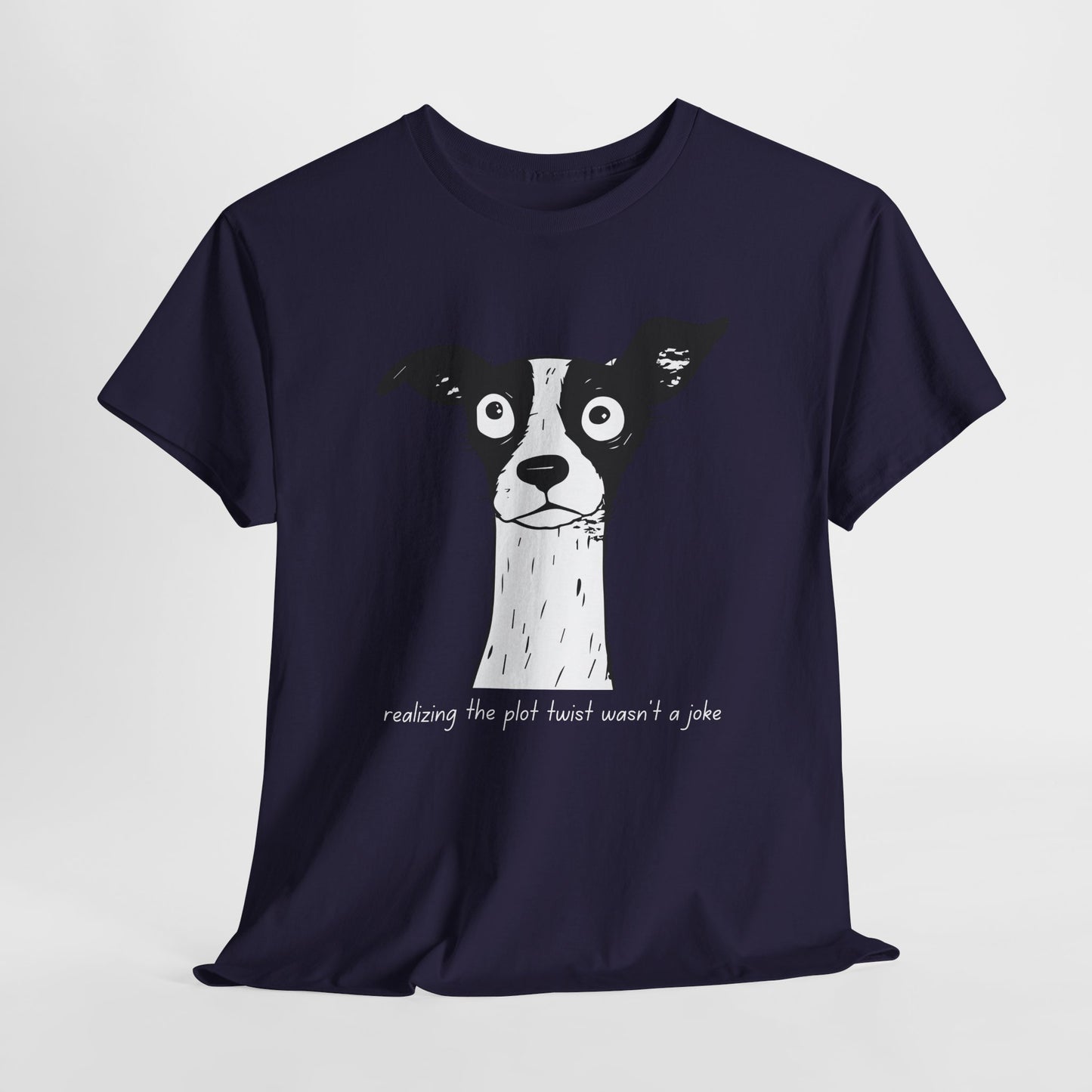 Teen/Adult Unisex Plot Twist Panic Tee – This Can’t Be Happening