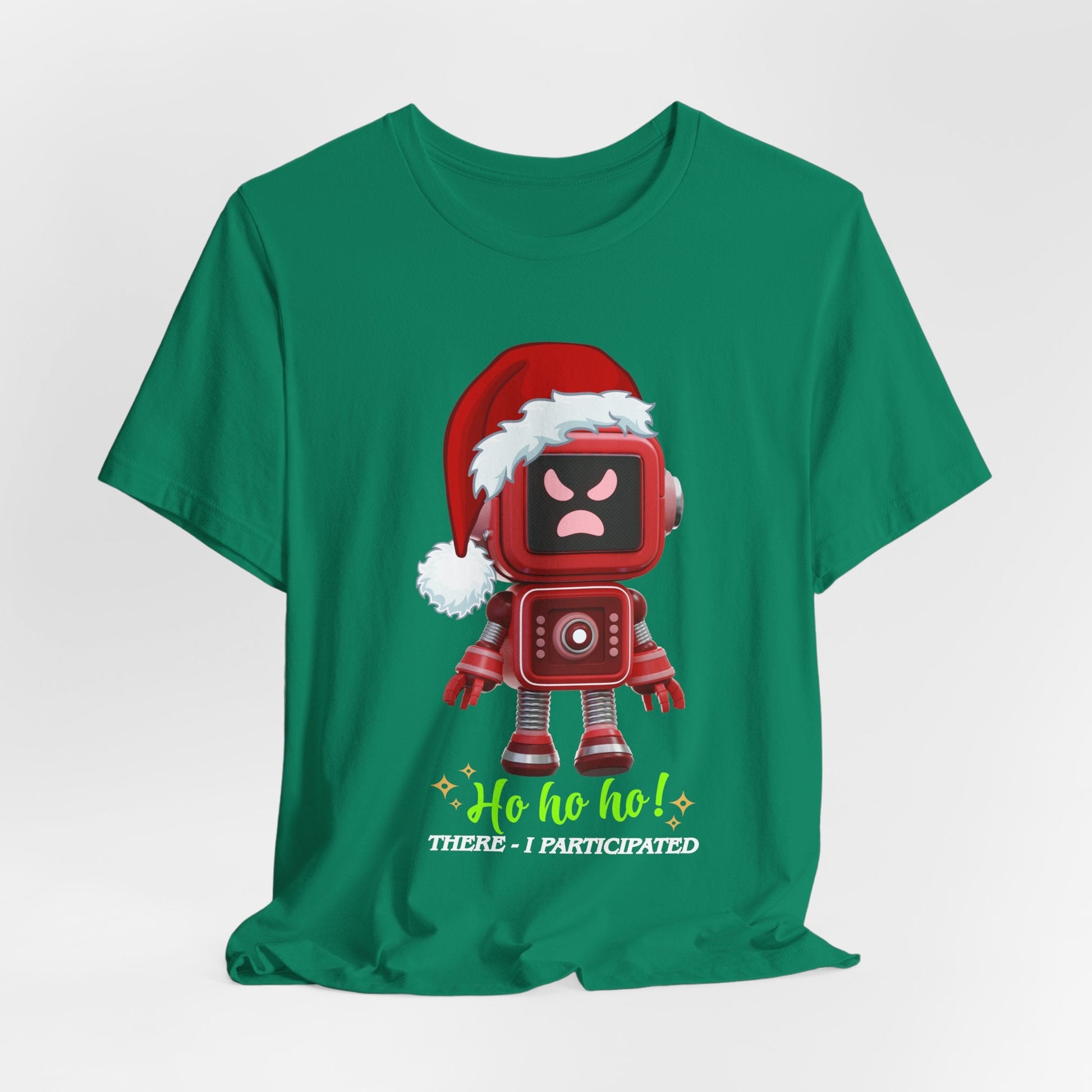 Teen/Adult Unisex Ho Ho Ho! Robot Hoodie T-Shirt Printify