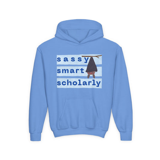 Youth Sassy Smart Scholarly Hoodie – Style Meets Brainpower!