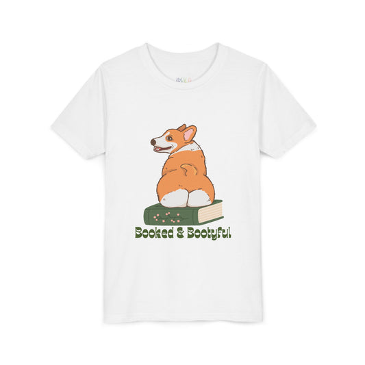 Youth Booked & Bootyful T-Shirt – For the Bold, Bookish, and Totally Paw-some