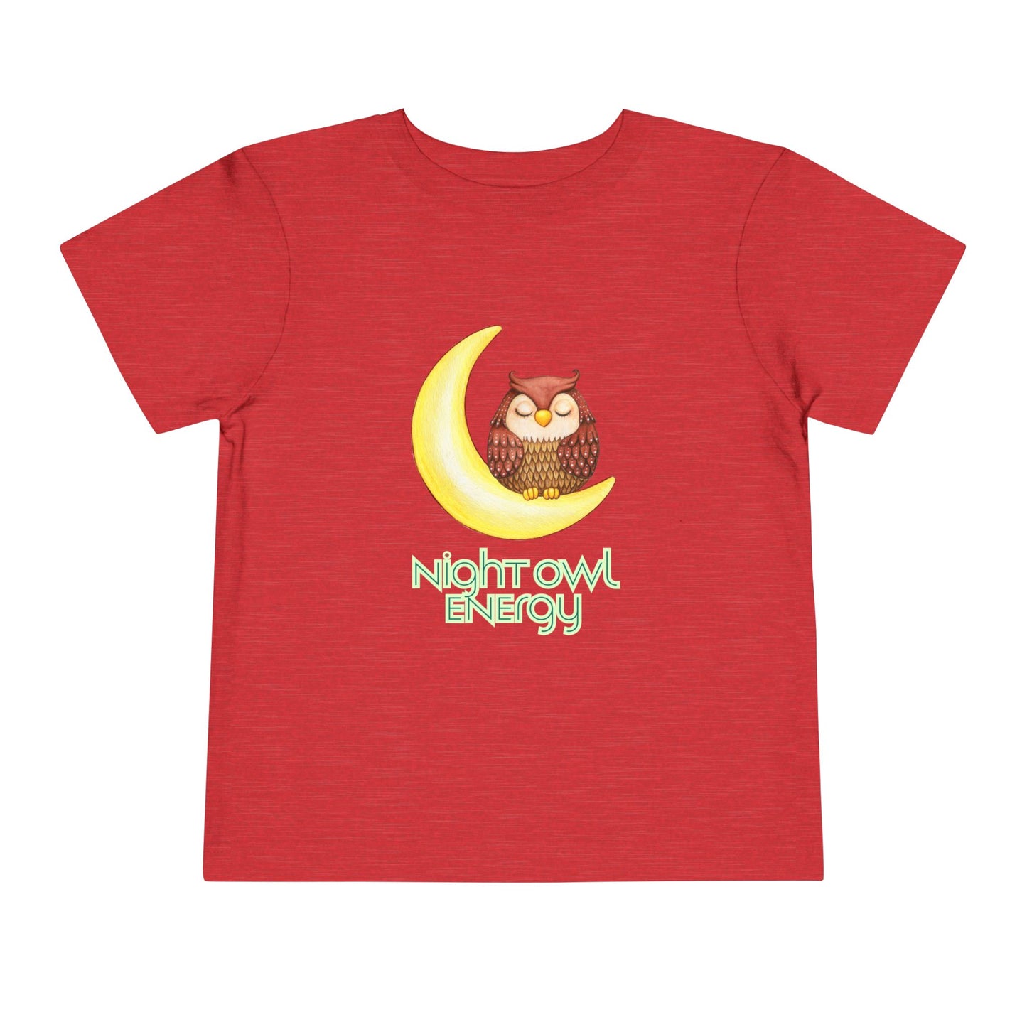 Toddler Night Owl Energy Tee – Sleepy Owl Shirt for Late-Night Littles
