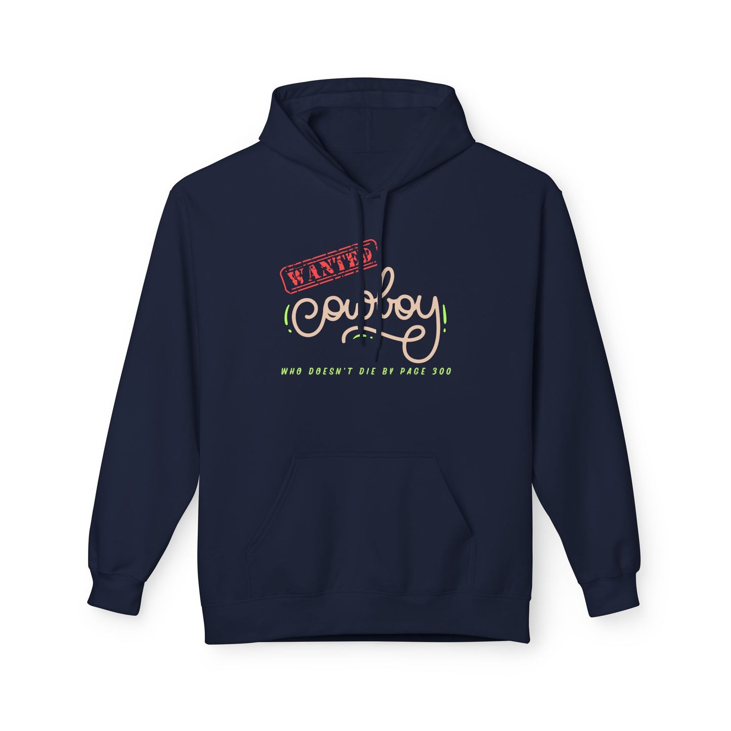Teen/Adult Unisex Wanted Cowboy Hoodie